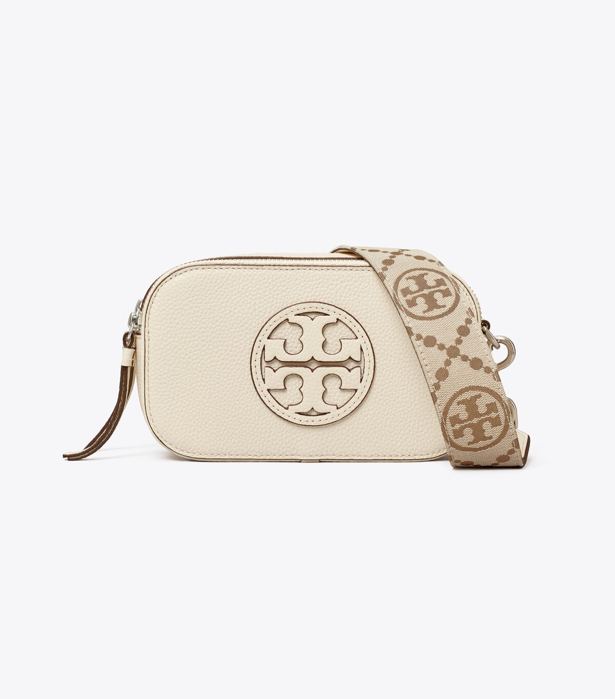 Tory Burch White Mini Miller Crossbody Bags