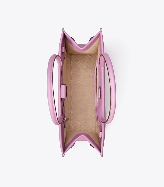 Tory Burch Light Purple Small Ella Bio Tote Bags