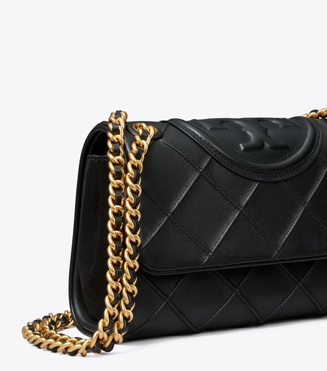 Tory Burch Black Small Fleming Soft Convertible Shoulder Bags