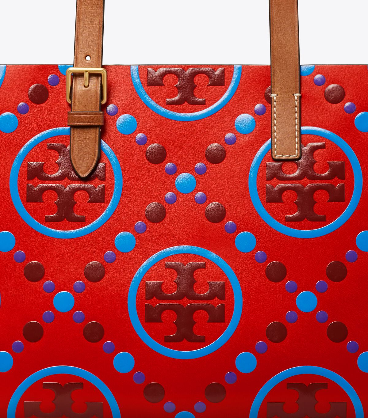 Tory Burch Red Small T Monogram Tote Bags