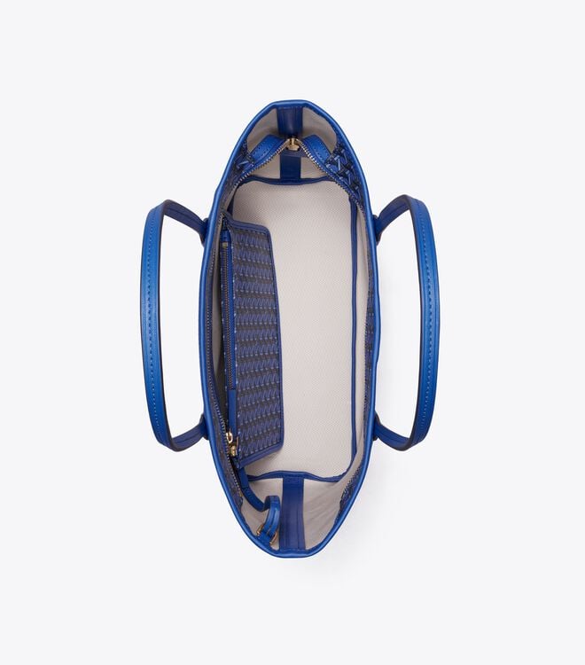 Tory Burch Navy Small Ever-ready Zip Tote Bags