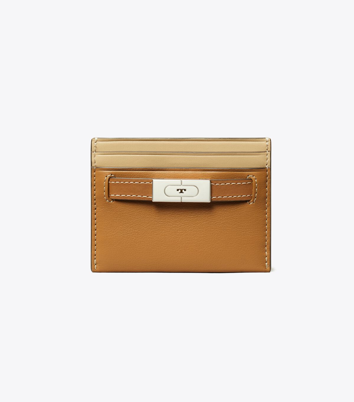 Tory Burch Brown T Monogram Card Case