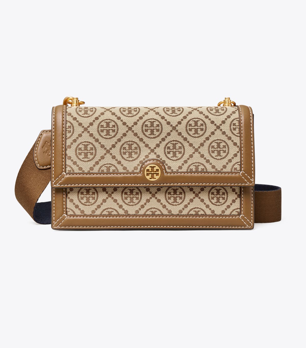 Tory Burch Brown Mini T Monogram Shoulder Bags