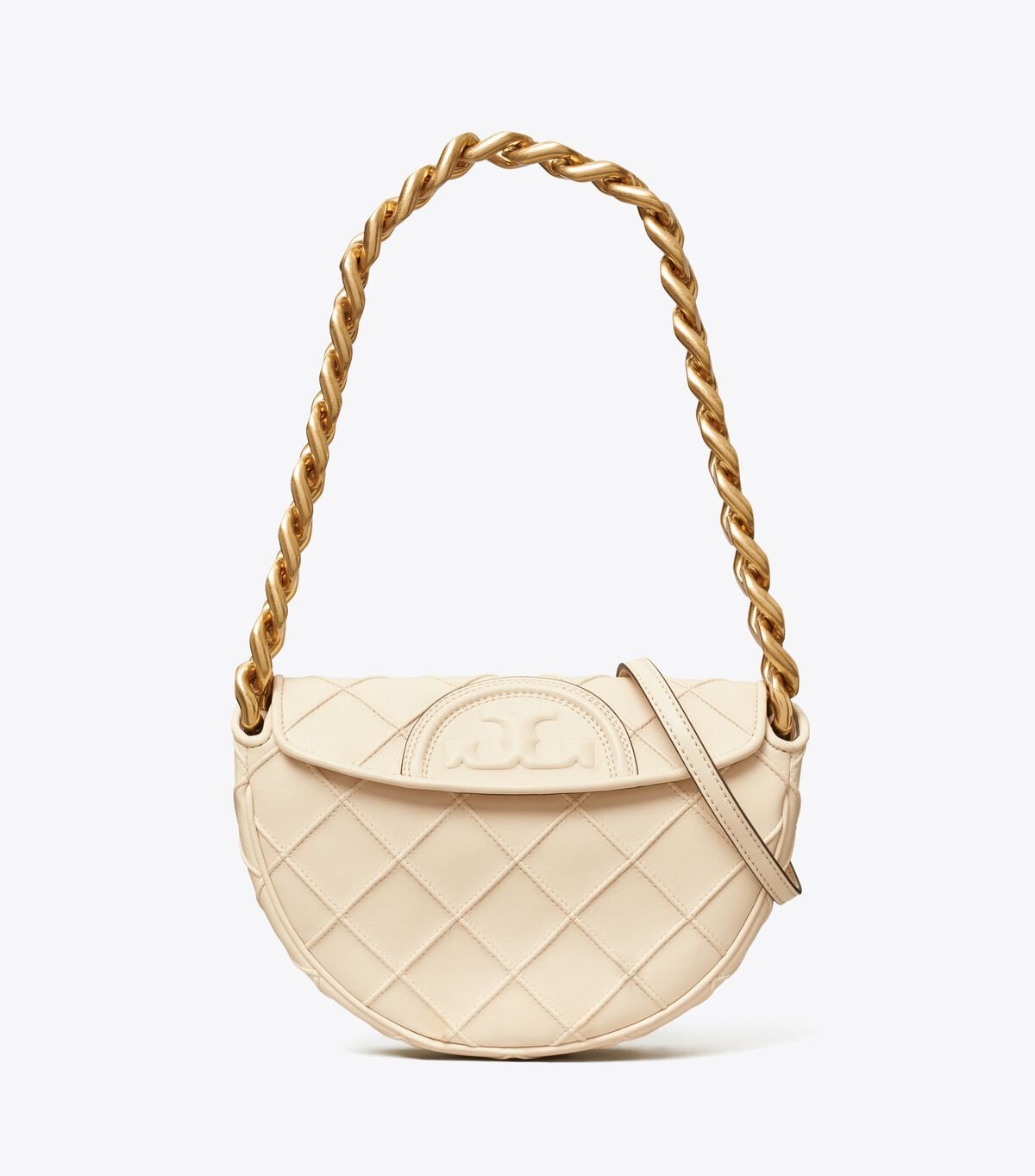 Tory Burch Cream Mini Fleming Soft Shoulder Bags