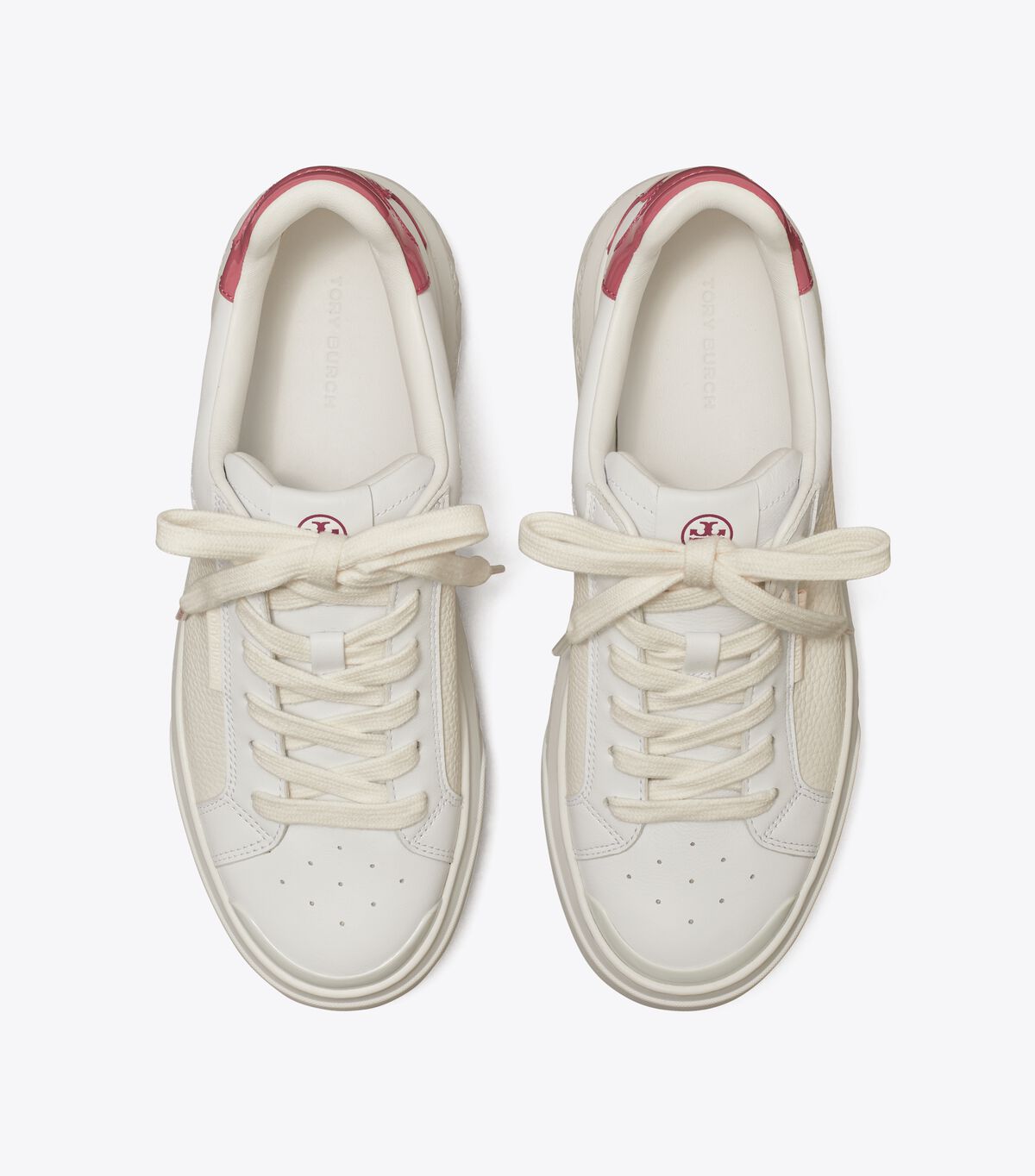 Tory Burch Titanium White / Wash Ladybug Sneakers