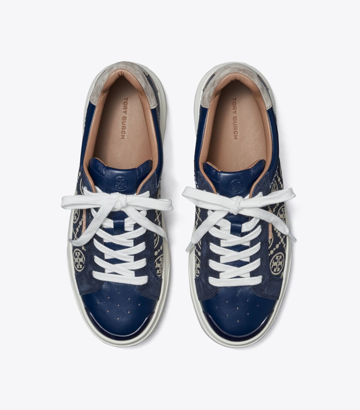 Tory Burch Navy T Monogram Ladybug Sneakers
