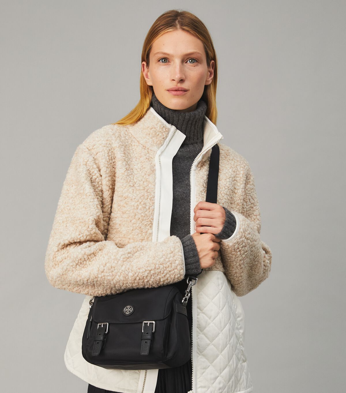 Tory Burch Black Nylon Small Mini Bag