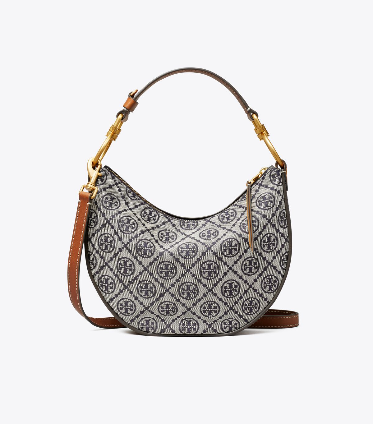 Tory Burch Navy T Monogram Jacquard Mini Bag