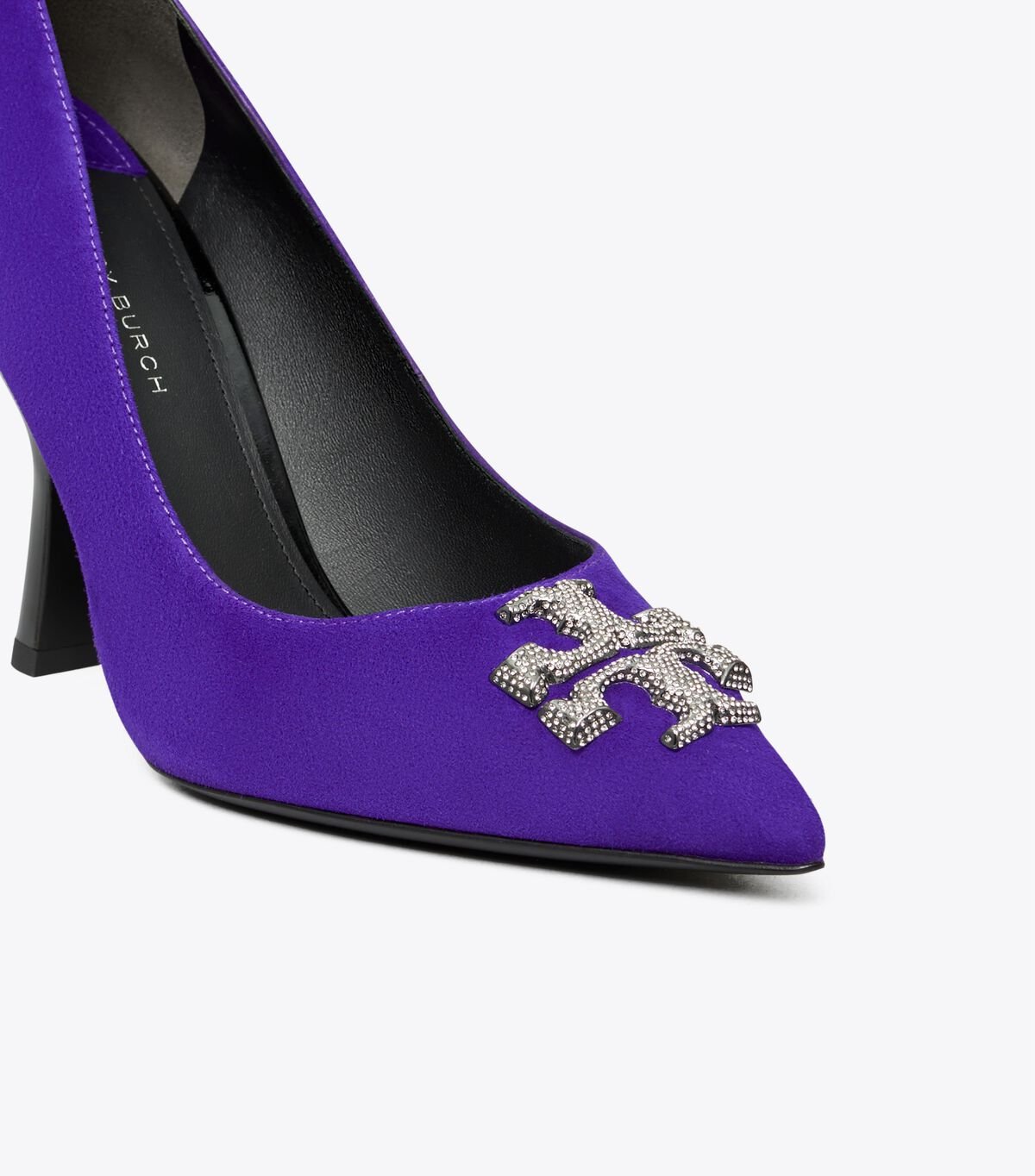 Tory Burch Deep Purple Eleanor Pavé Heels