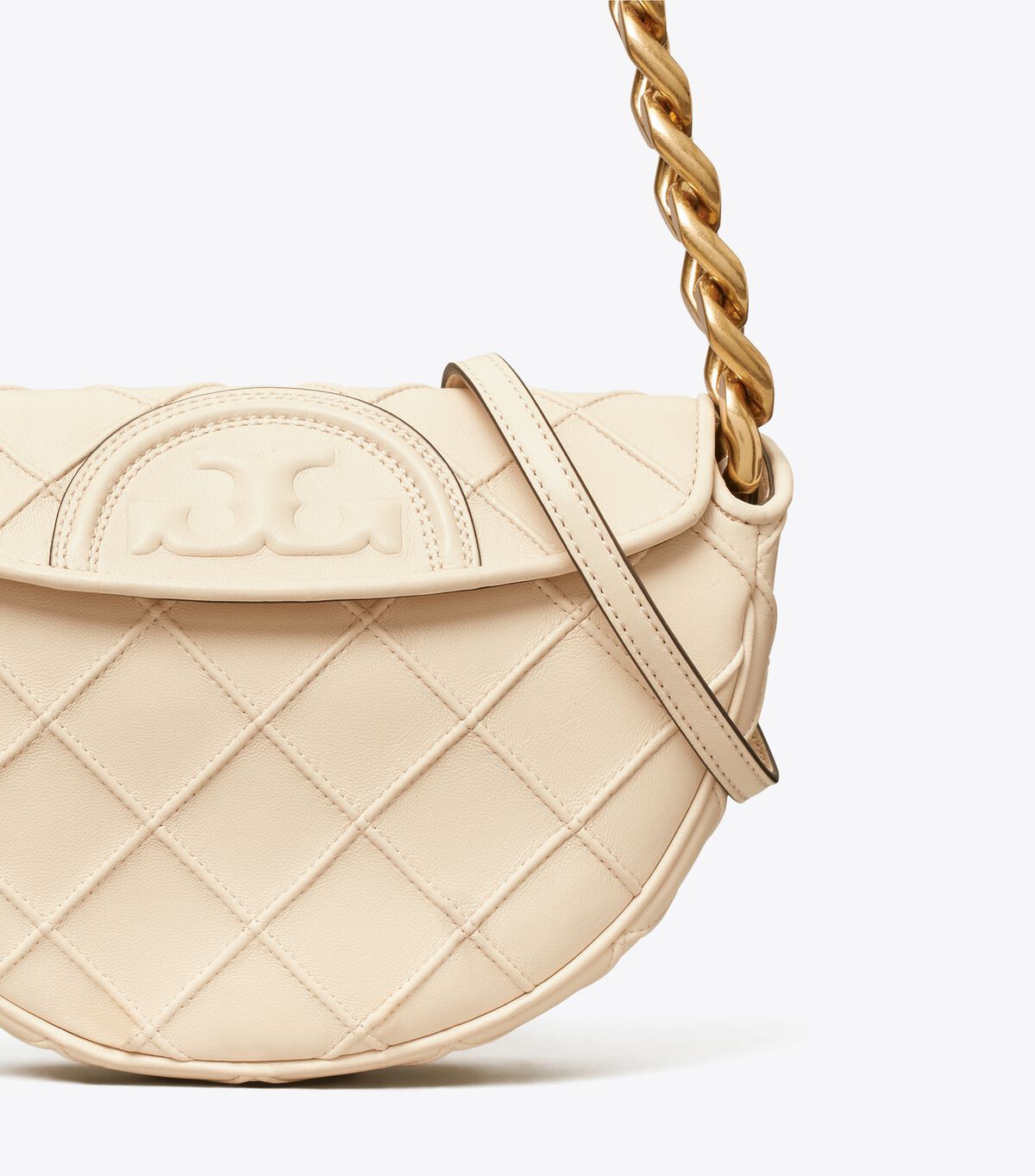 Tory Burch Cream Mini Fleming Soft Shoulder Bags