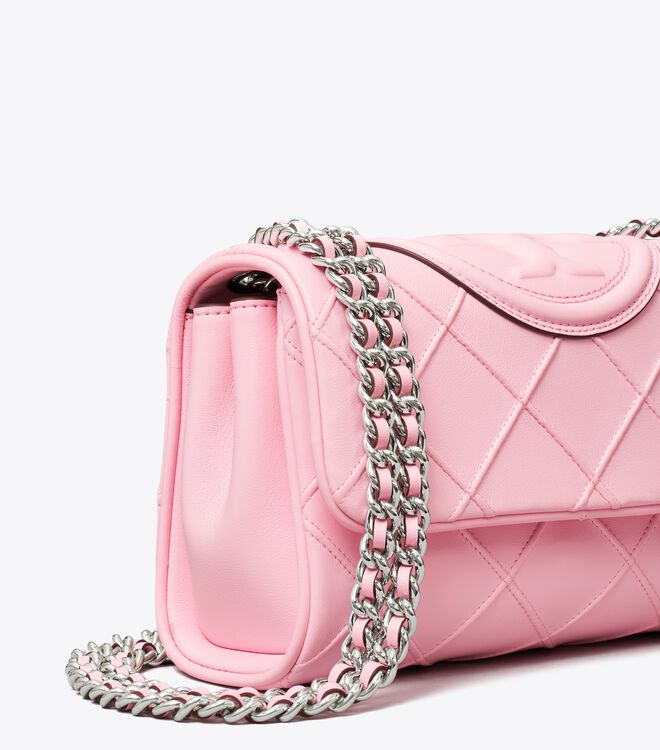 Tory Burch Pink Small Fleming Soft Convertible Shoulder Bags