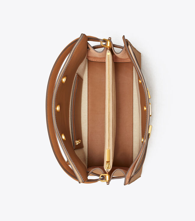 Tory Burch Brown Lee Radziwill Satchel Bags