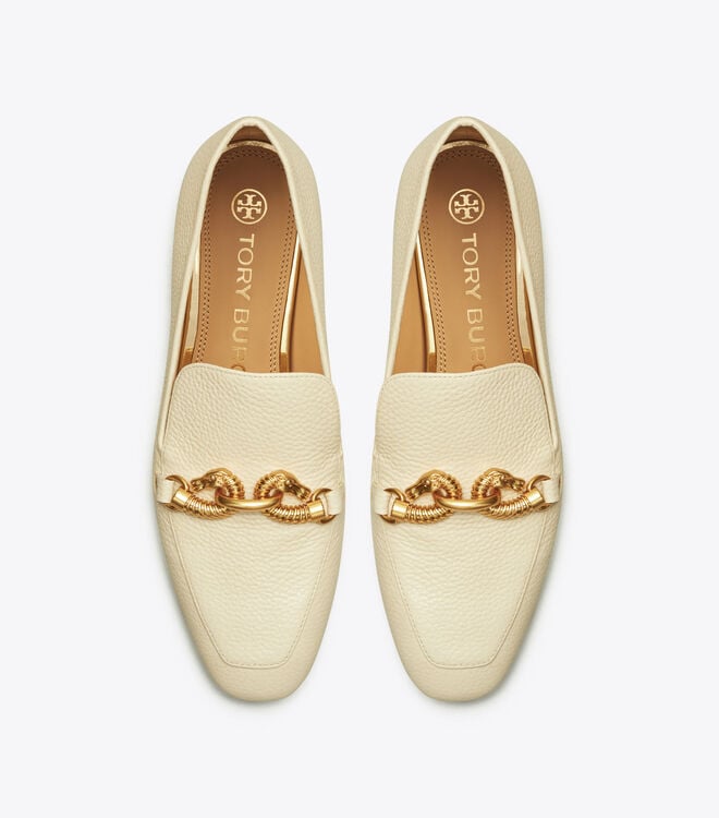 Tory Burch Cream Jessa Loafers