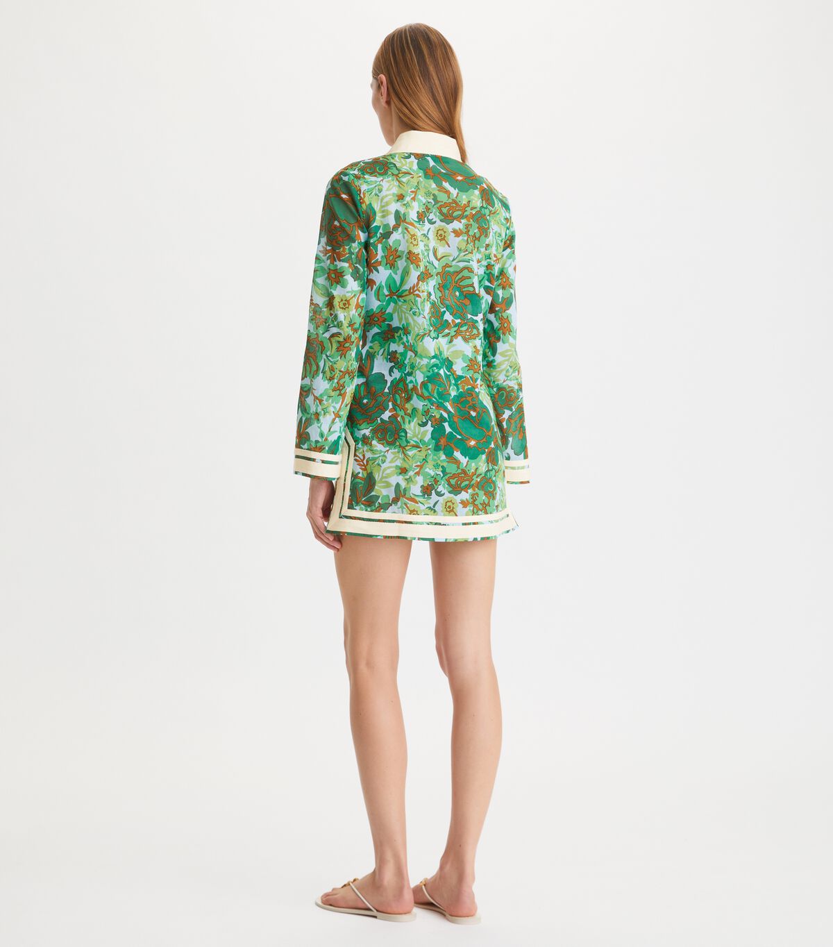 Tory Burch Green Printed Bikini Tops