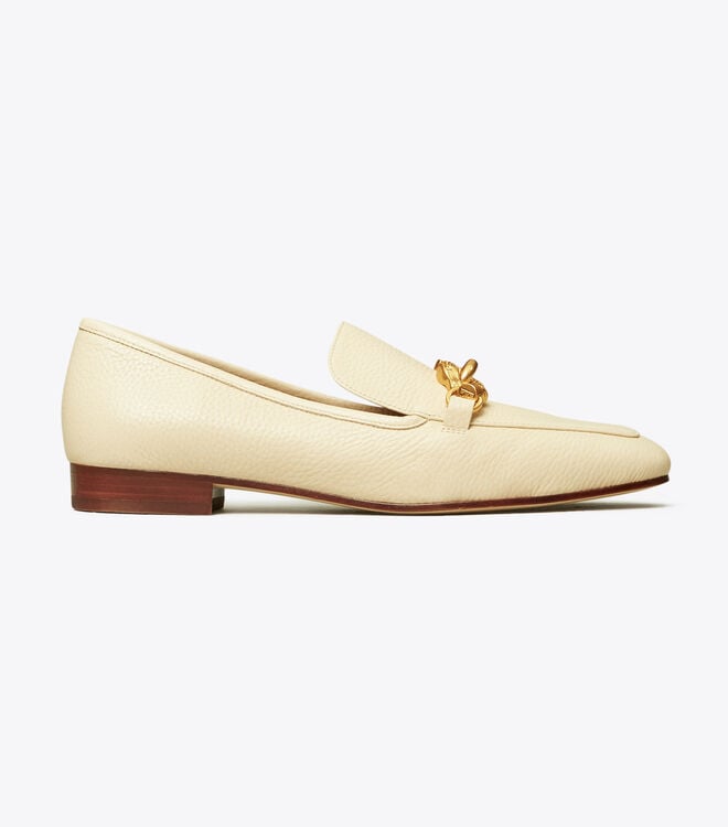 Tory Burch Cream Jessa Loafers
