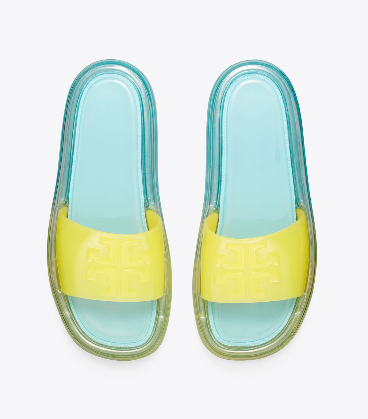 Tory Burch Light Blue Bubble Jelly Sandals