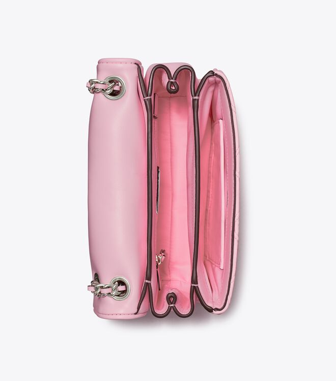 Tory Burch Pink Small Fleming Soft Convertible Shoulder Bags