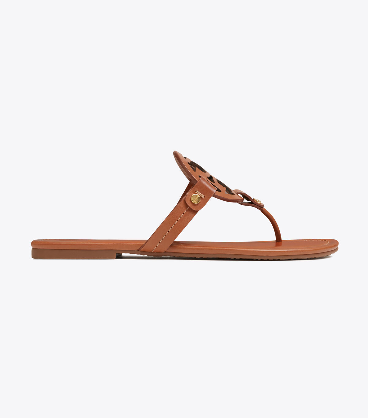 Tory Burch Brown Miller Leather Sandals