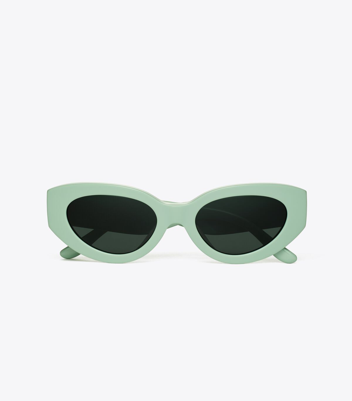 Tory Burch Mint / Grey Kira Chevron Cat-eye Sunglasses