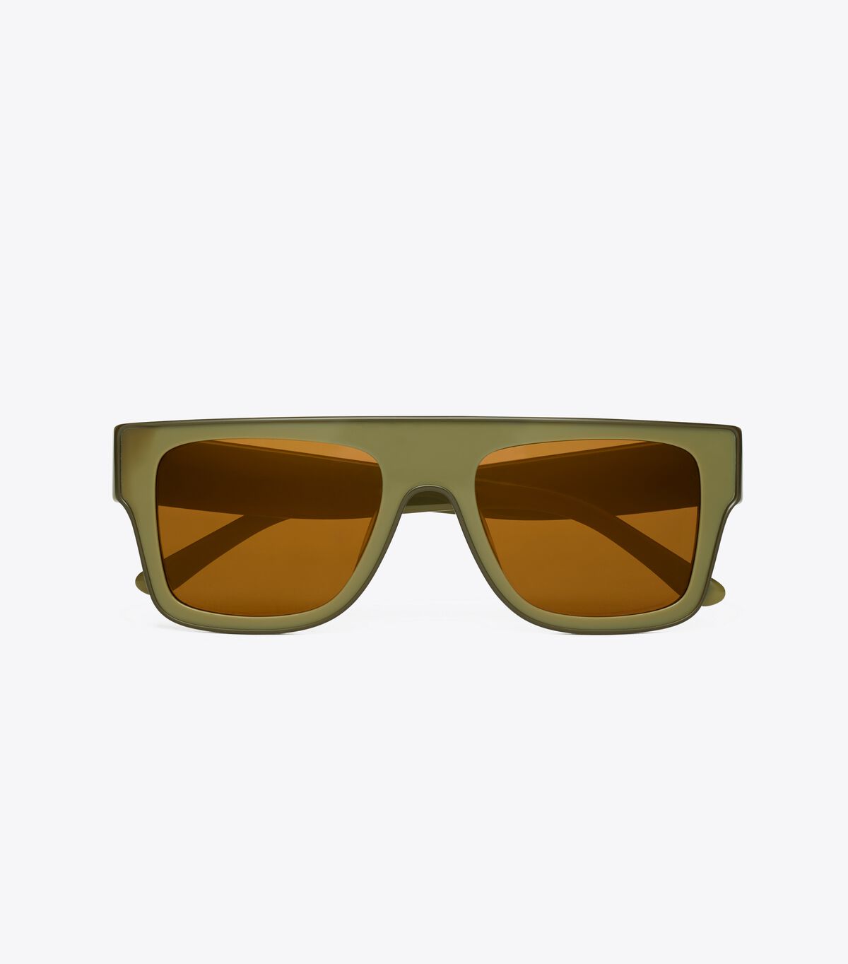 Tory Burch Brown Olive / Green Oversized Geometric Sunglasses