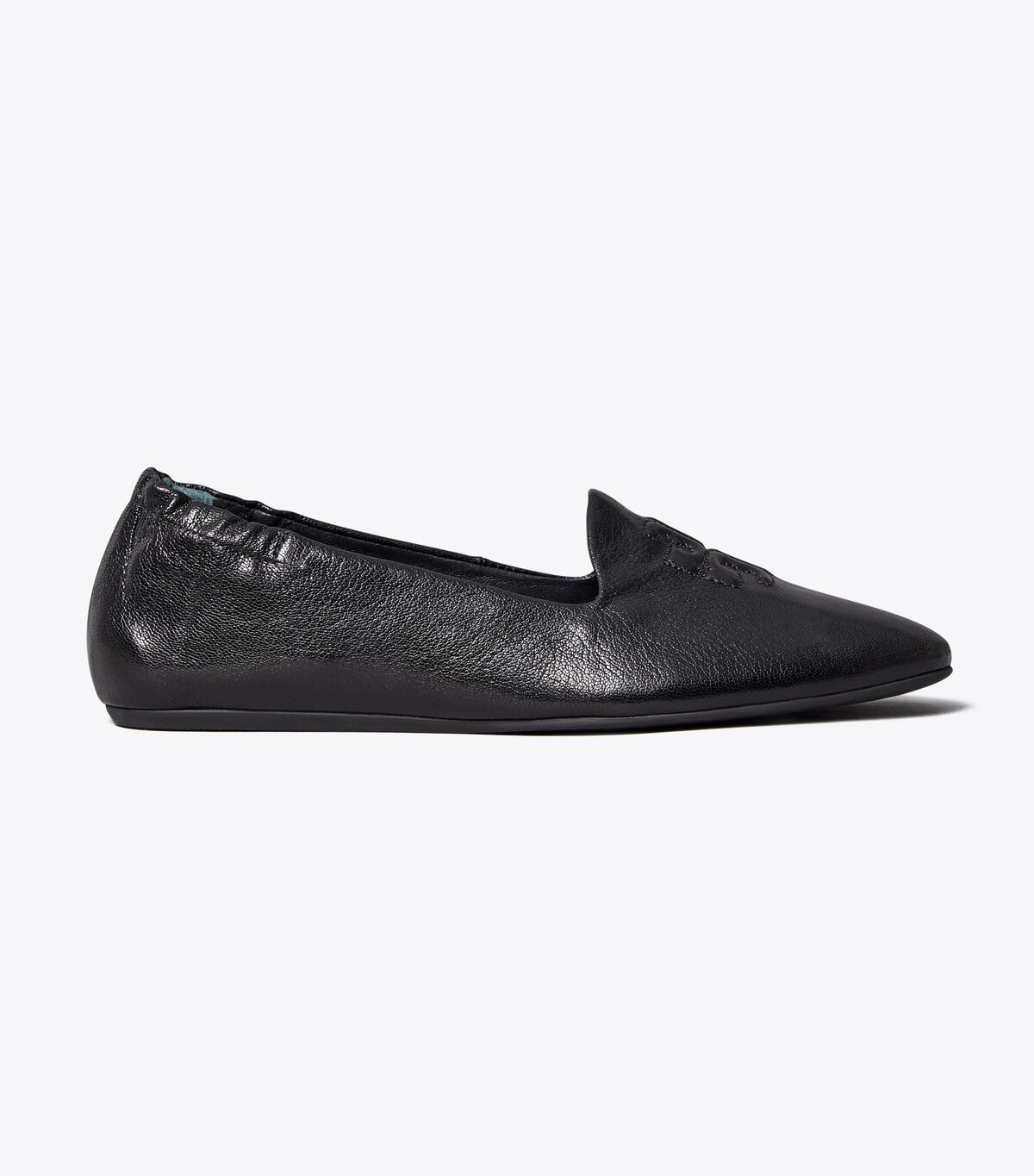 Tory Burch Black Smoking Slippers
