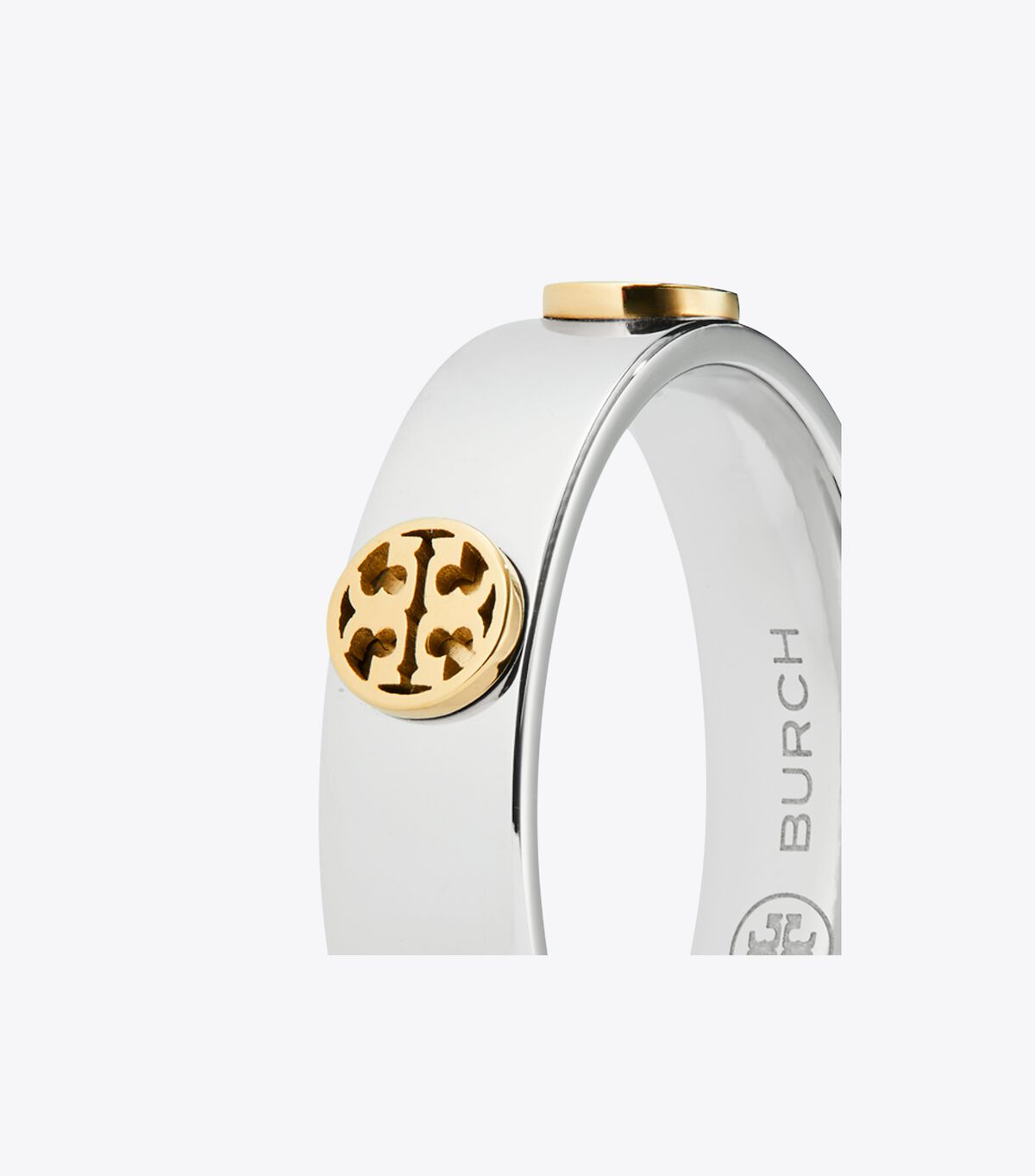 Tory Burch Silver / Gold Miller Stud Ring