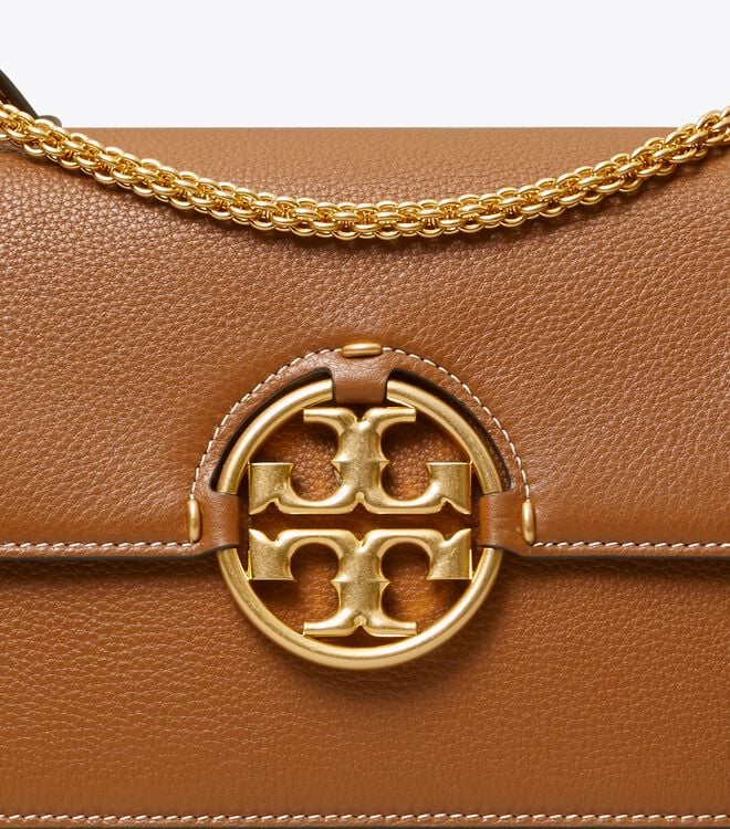 Tory Burch Brown Miller Shoulder Bags