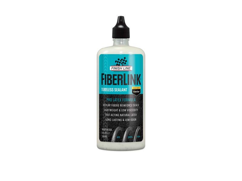 Finish Line FiberLink Tubeless Sealant: Pro Latex - 8oz - Drip Bottle
