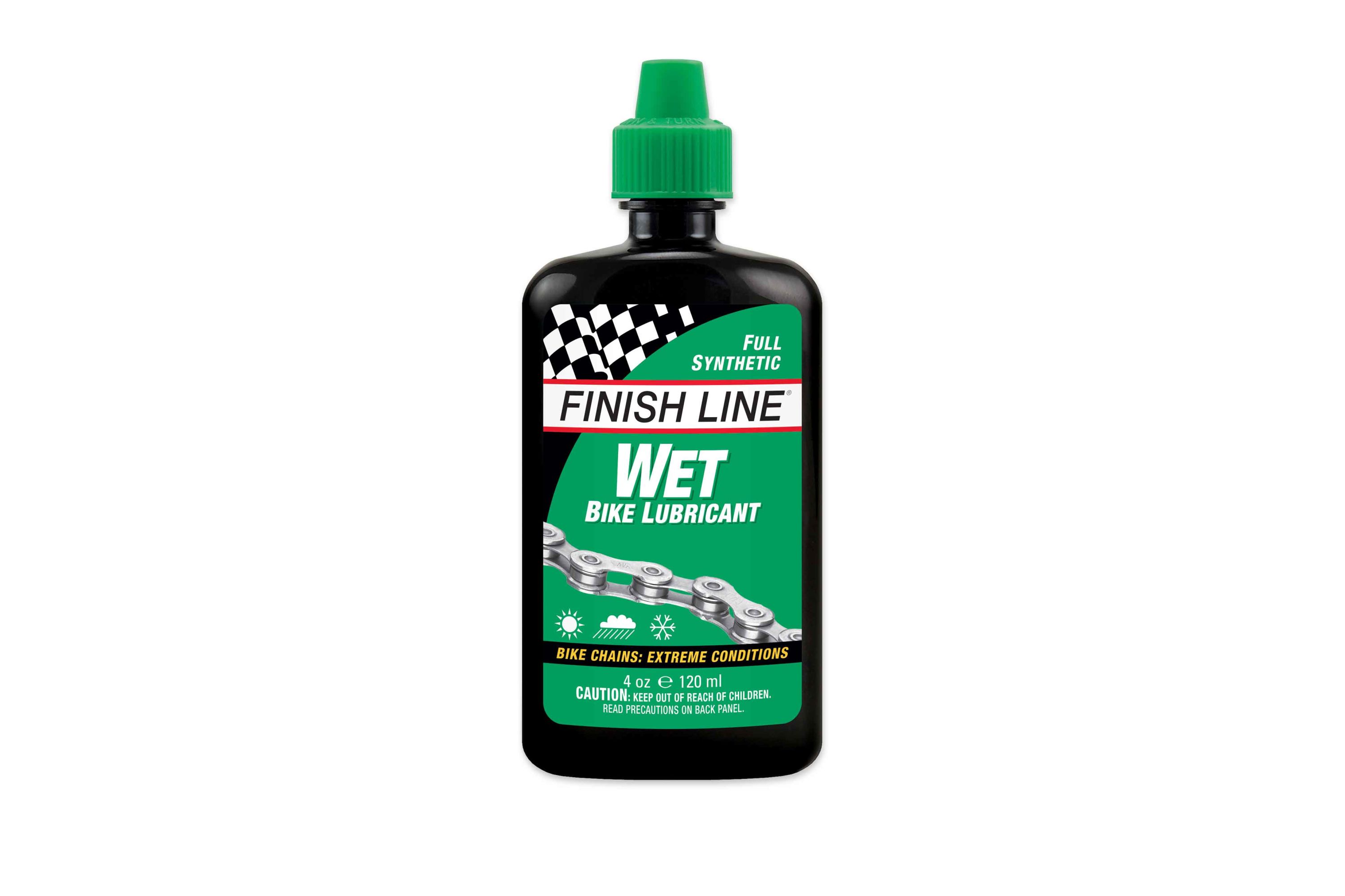Finish Line Wet Chain Lube 4oz Squeeze Bottle
