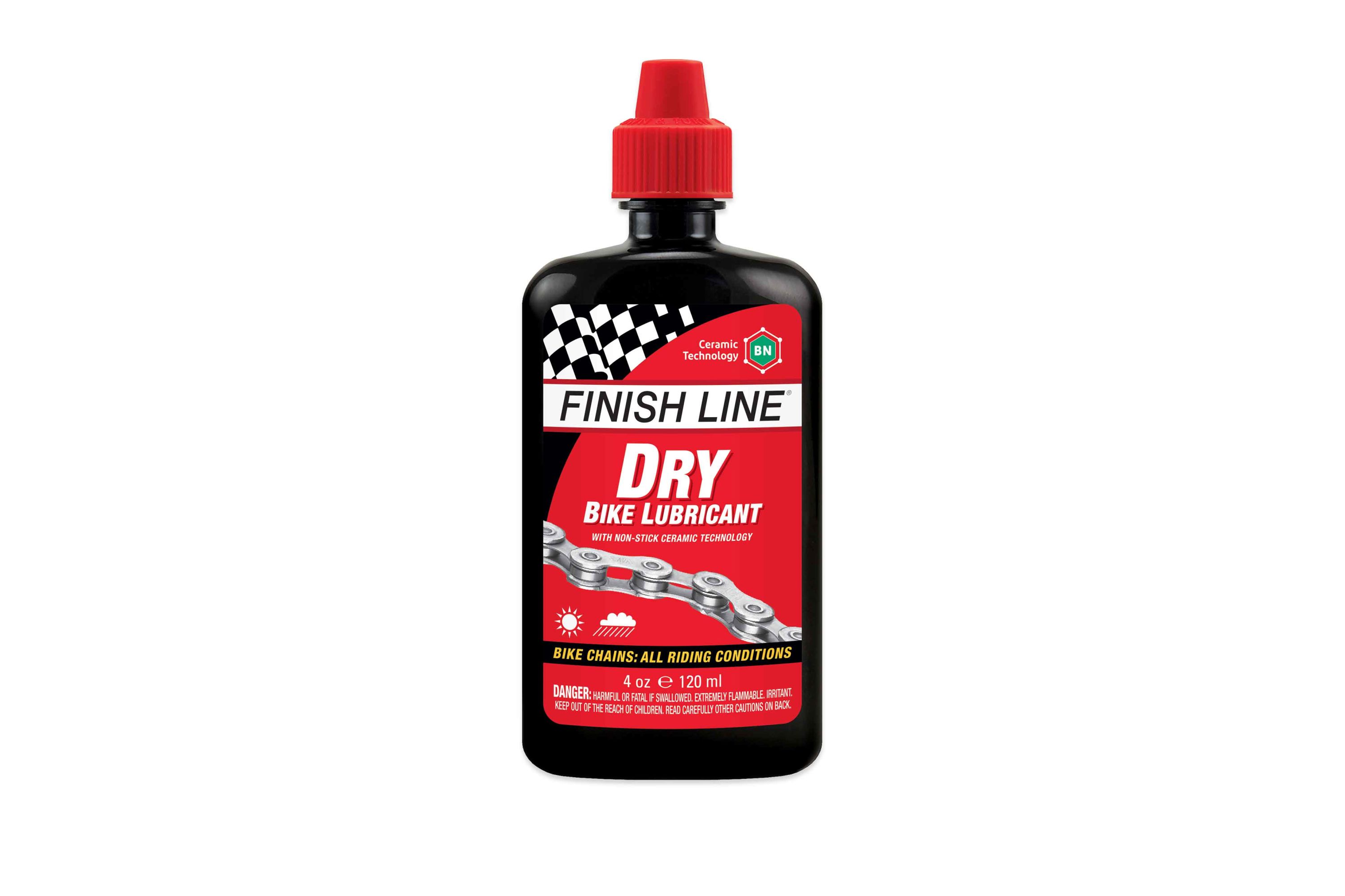 Finish Line Dry Chain Lube Ceramic BN 4oz Squeeze Bottle
