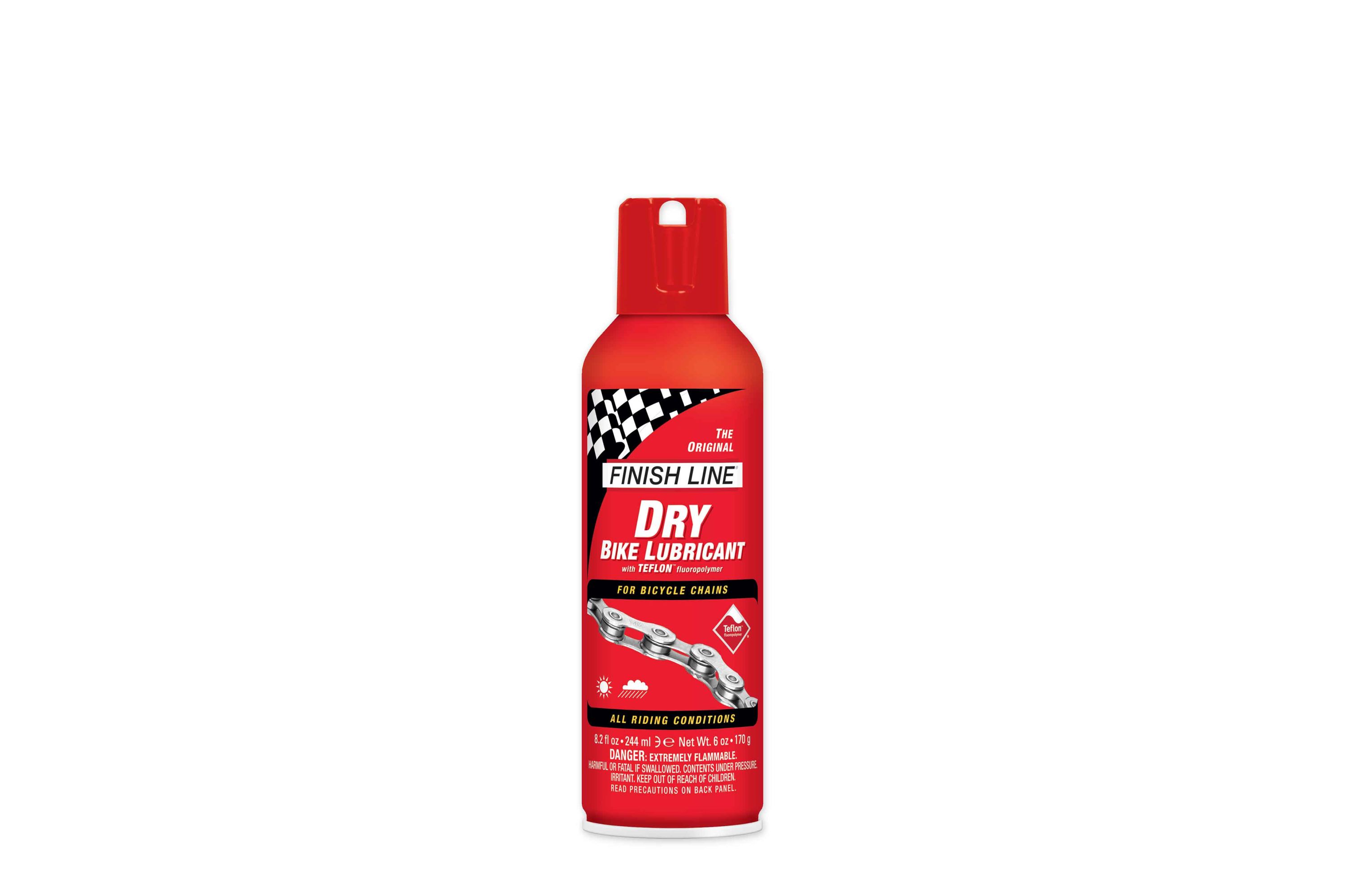 Finish Line Dry Teflon Chain Lube 8oz Aerosol