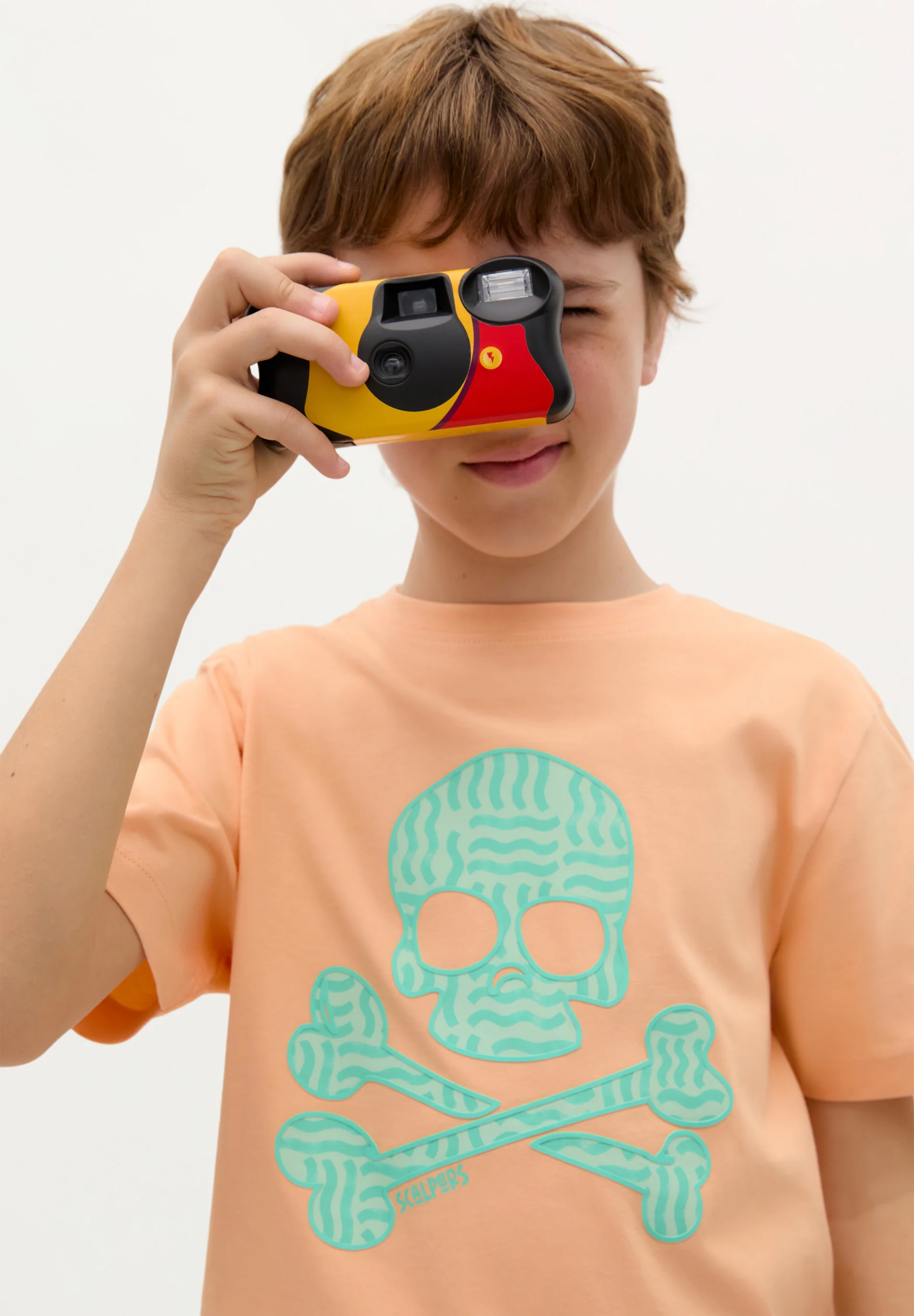 CAMISETA CALAVERA ONDAS