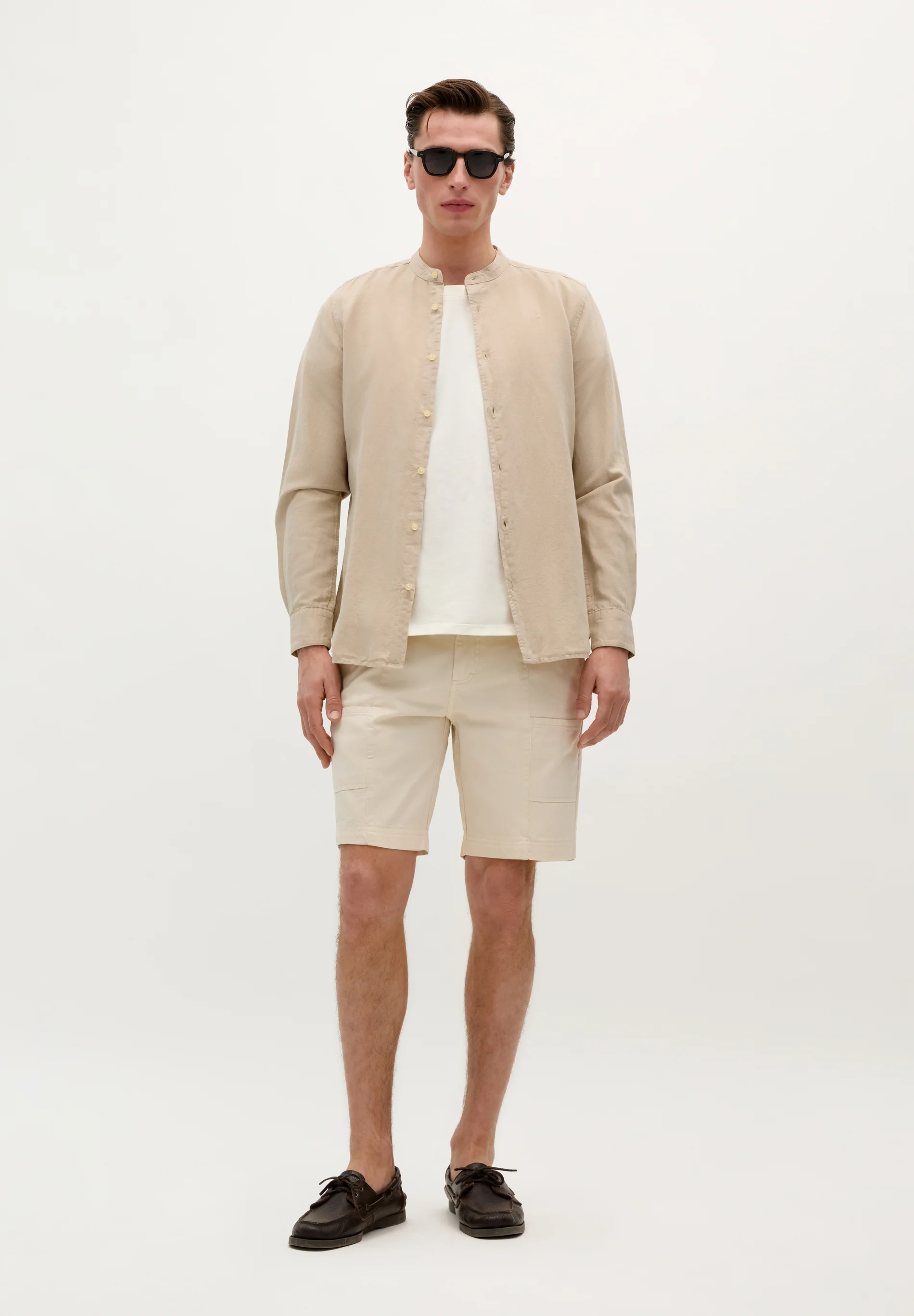 CAMISA LINO CUELLO MAO