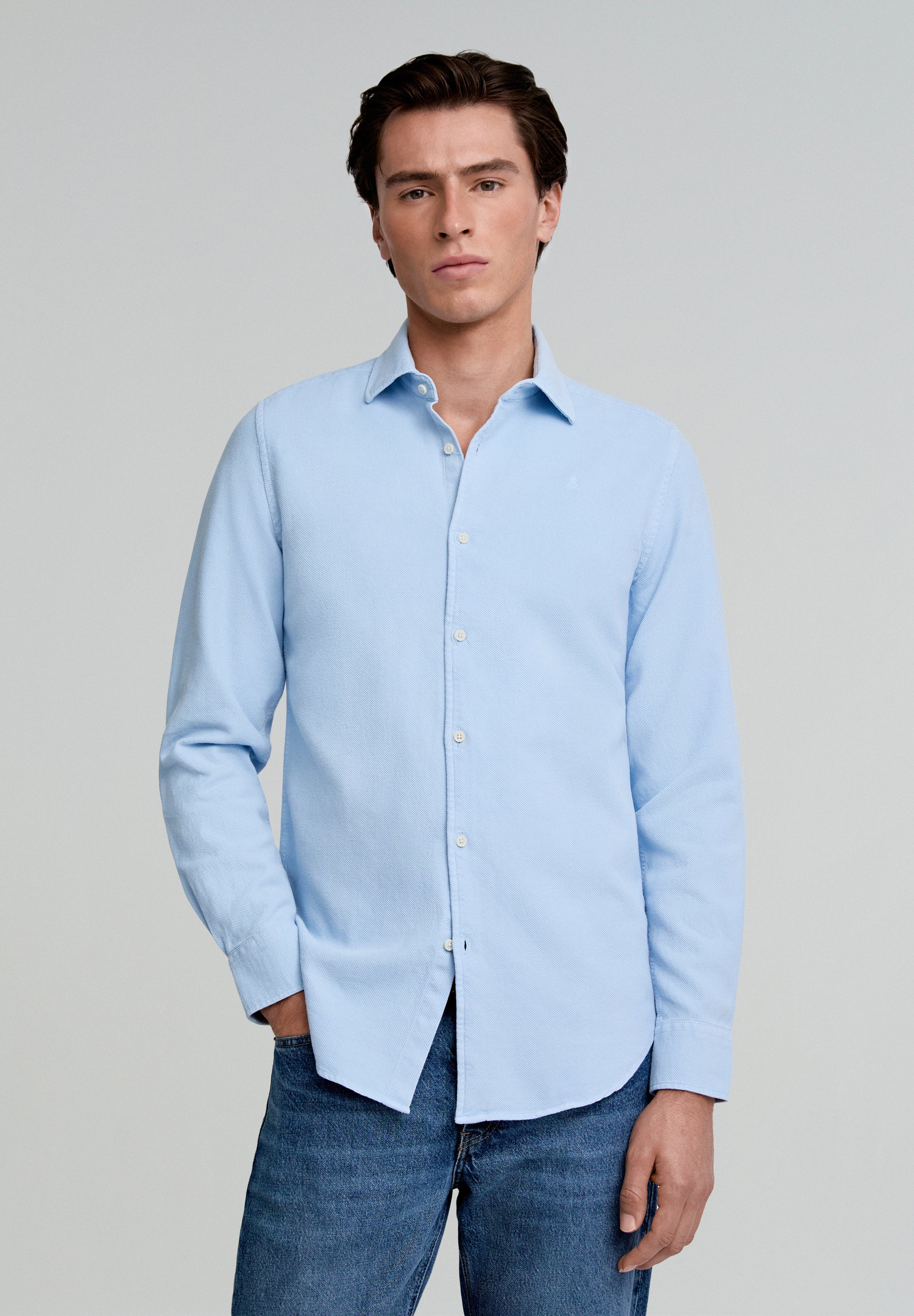 CAMISA PIQUÉ CALAVERA