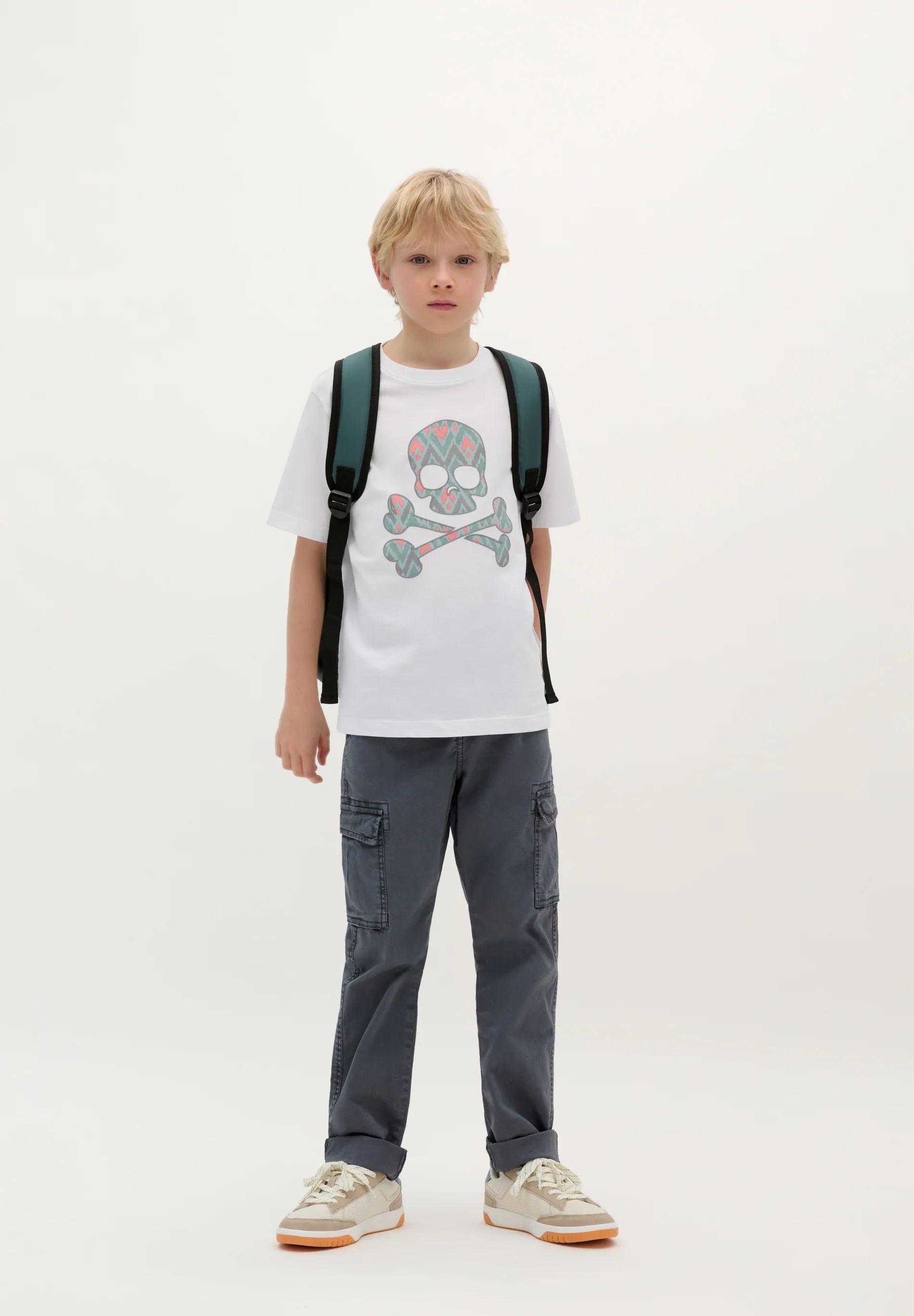CAMISETA CALAVERA IKAT