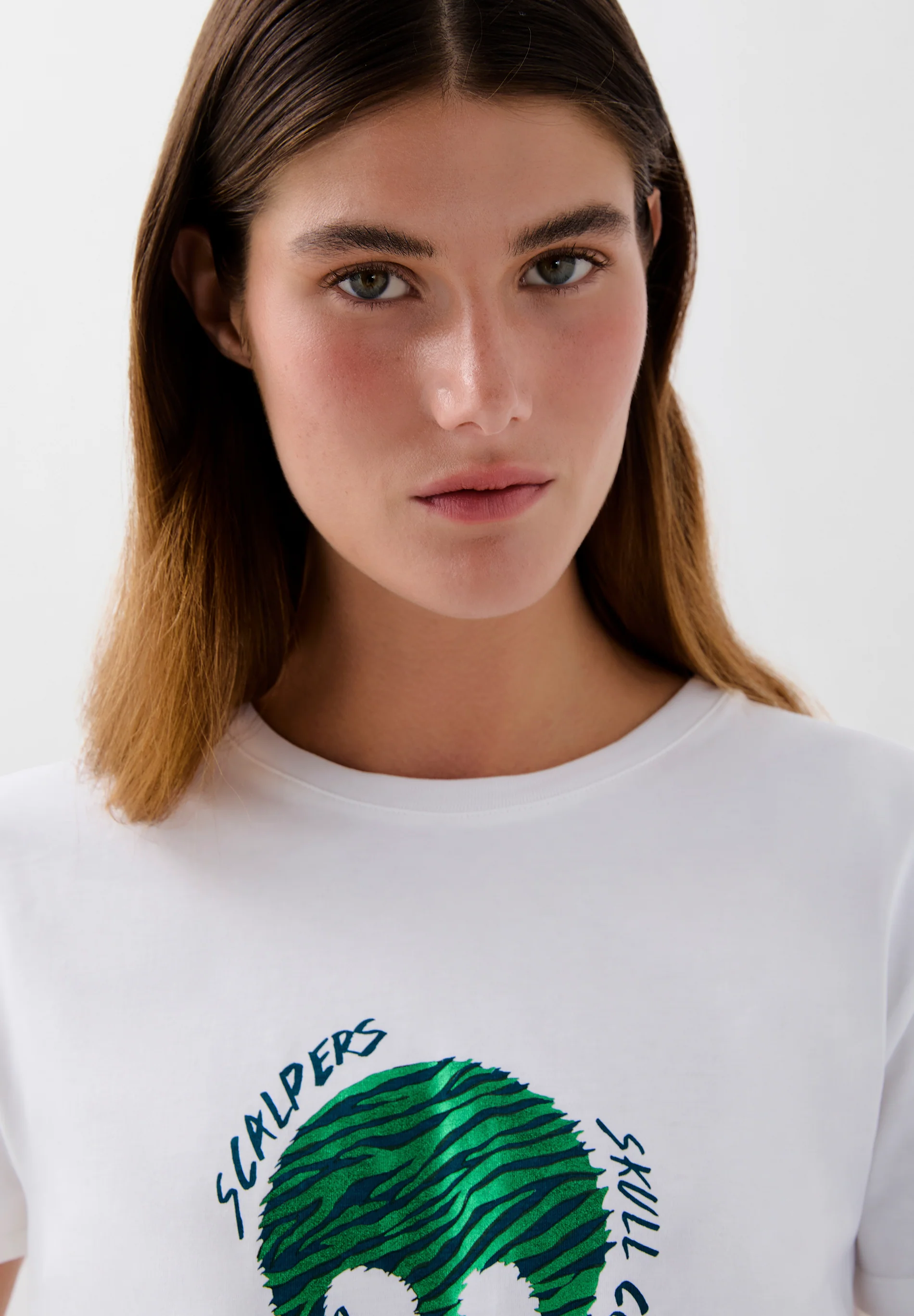 CAMISETA CALAVERA ANIMAL PRINT