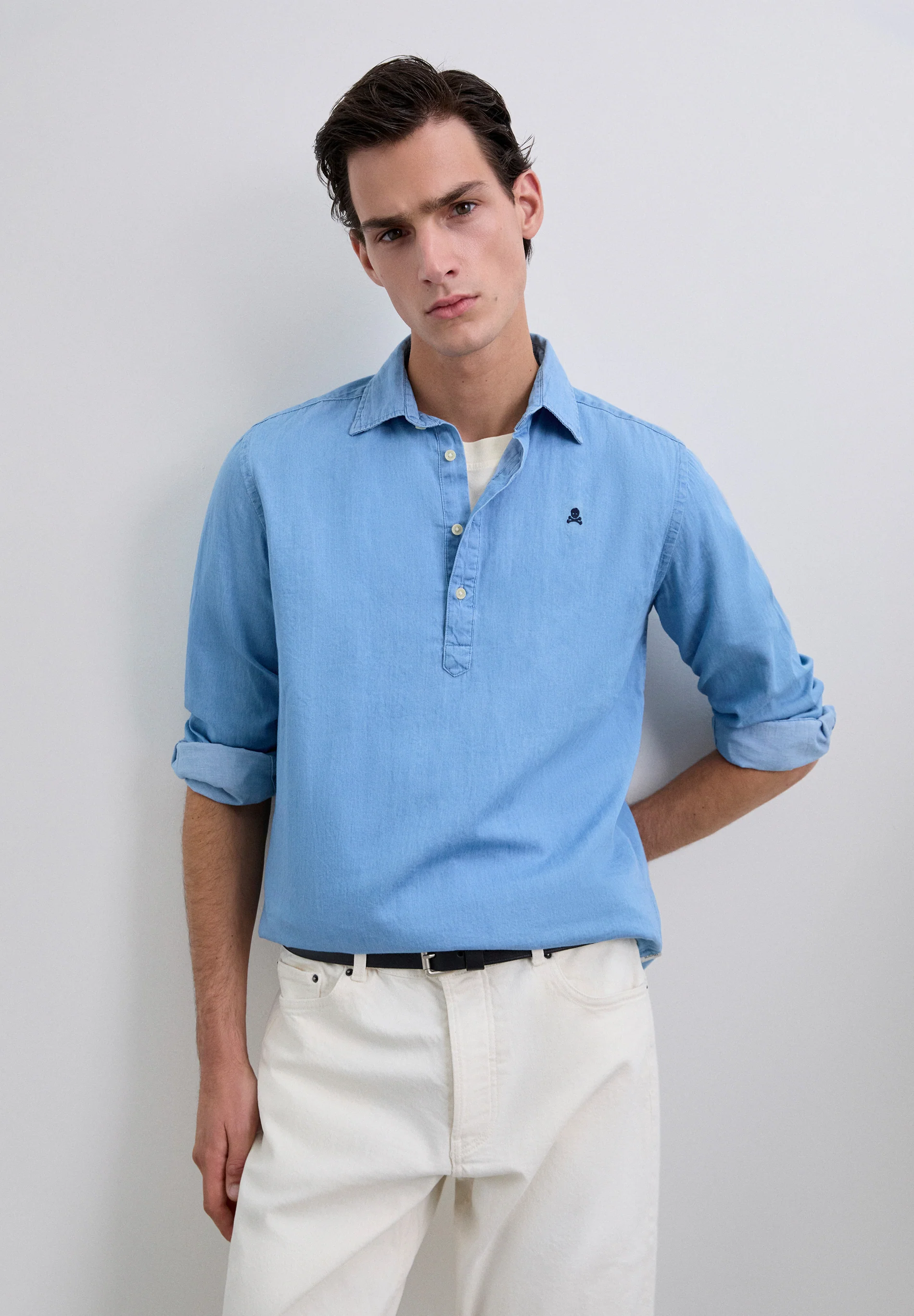 CAMISA POLERA DENIM
