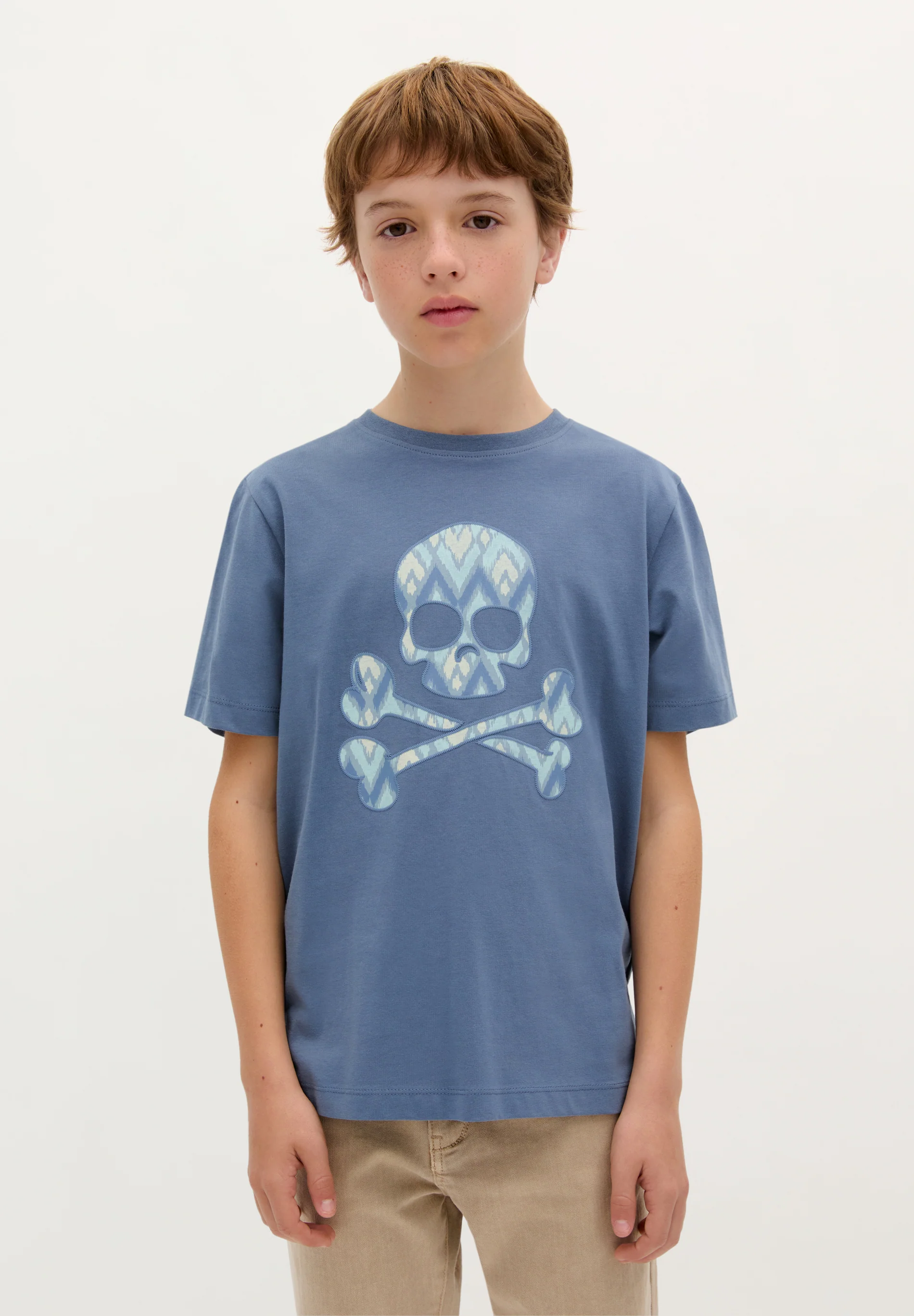 CAMISETA CALAVERA IKAT