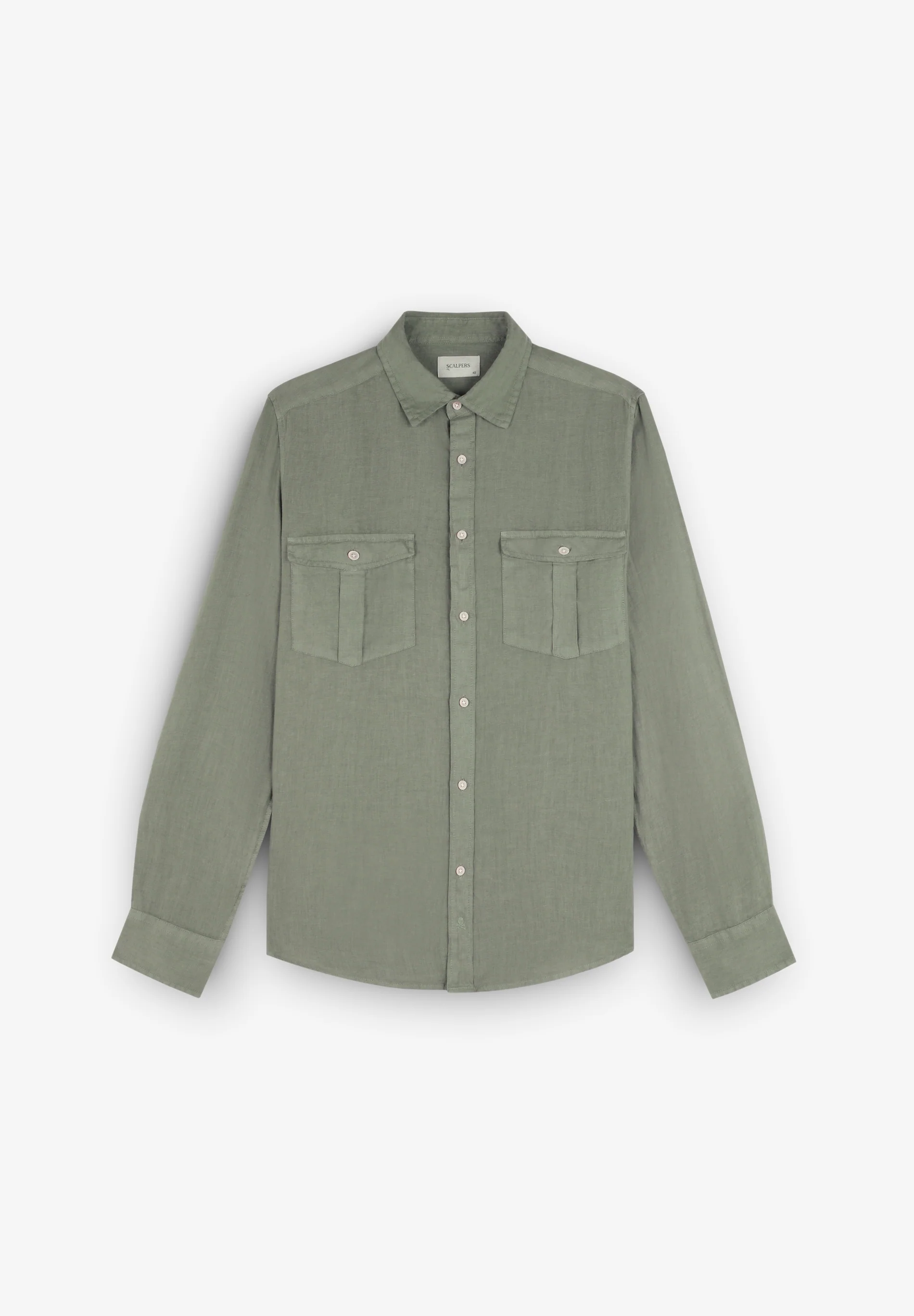 CAMISA BOLSILLOS LINO