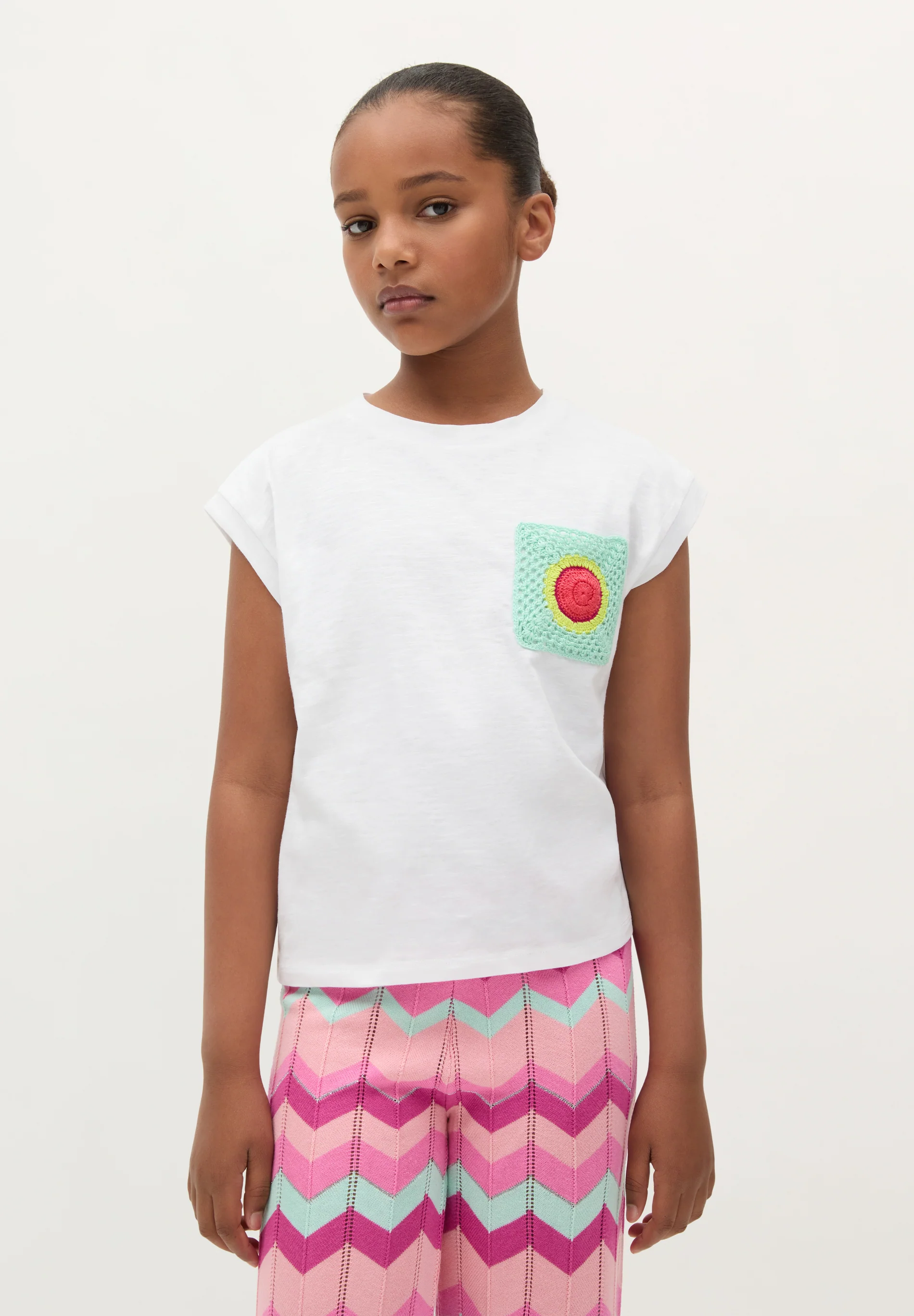 CAMISETA BOLSILLO CROCHET