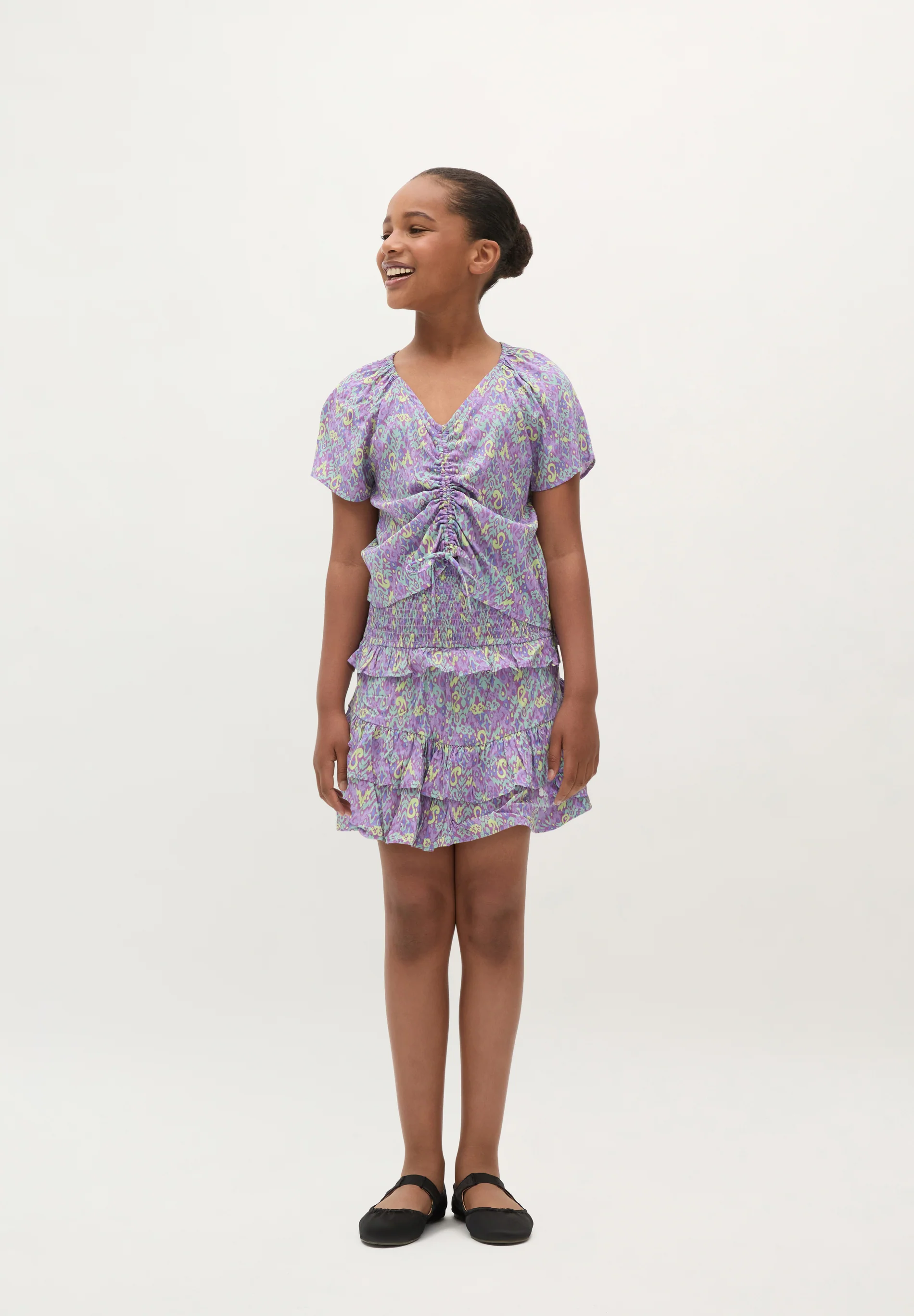 BLUSA IKAT FRUNCE