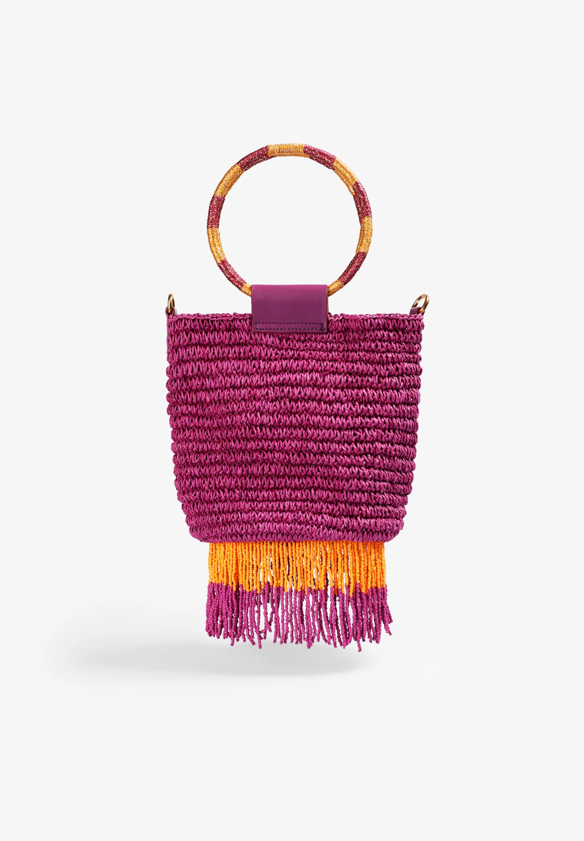 BOLSO DE MANO RAFIA