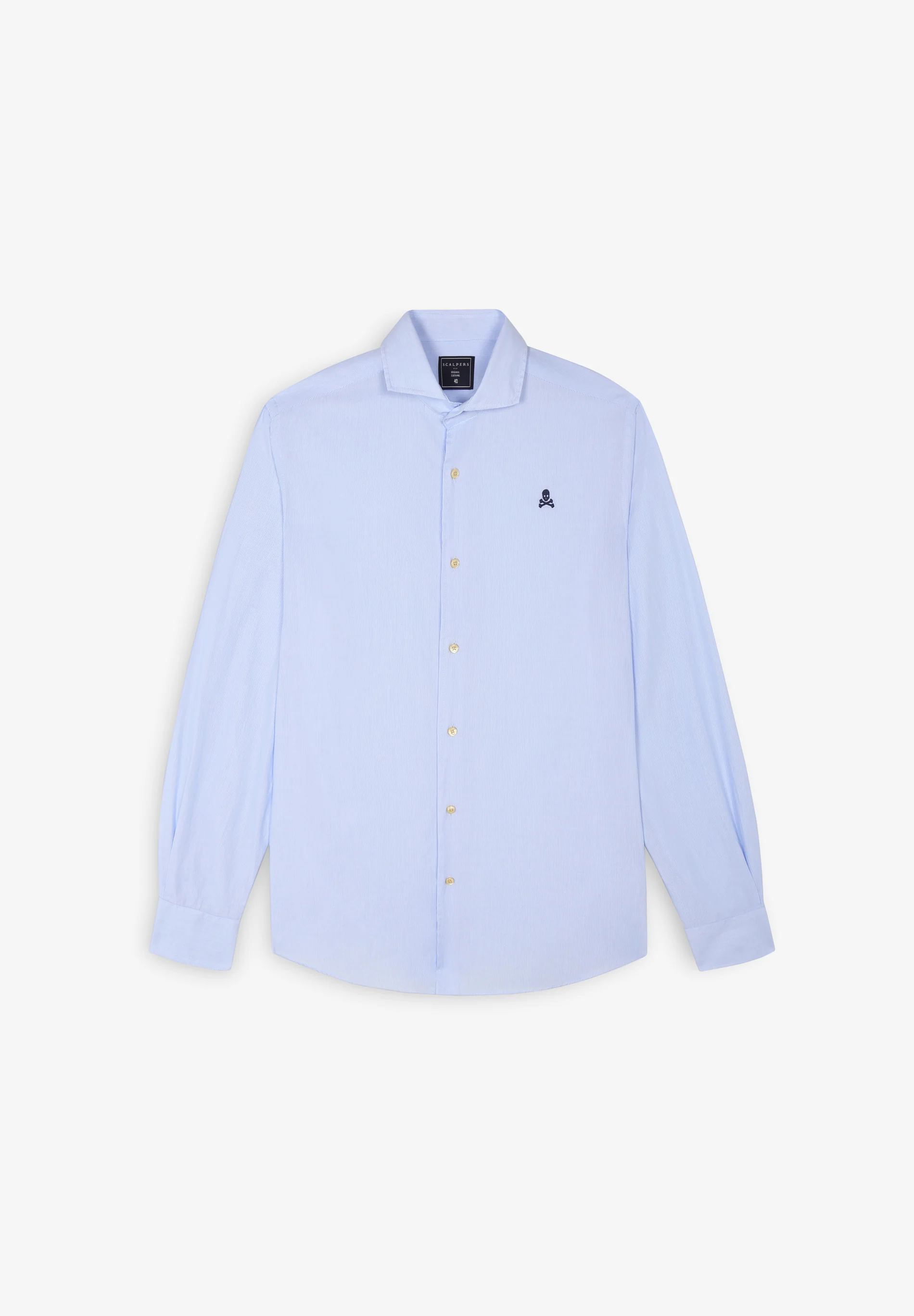 CAMISA VESTIR RAYAS CALAVERA CONTRASTE