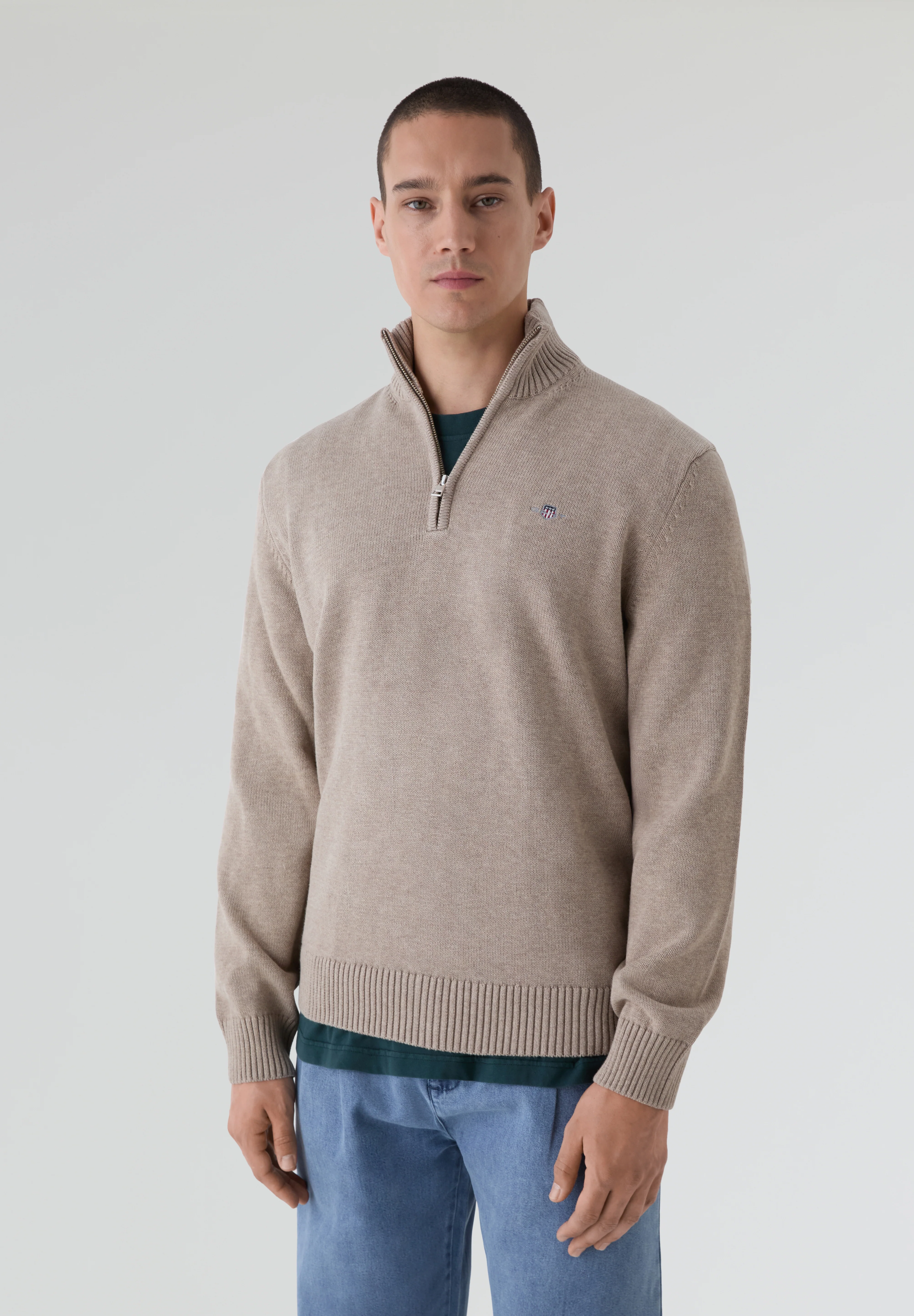 GANT | JERSEY ALGODÓN MEDIA CREMALLERA