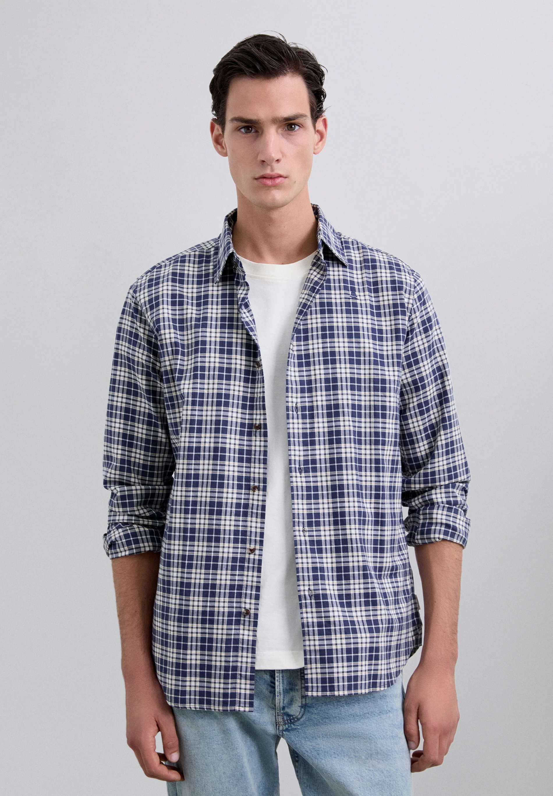 CAMISA ESTAMPADA CUADROS TARTÁN