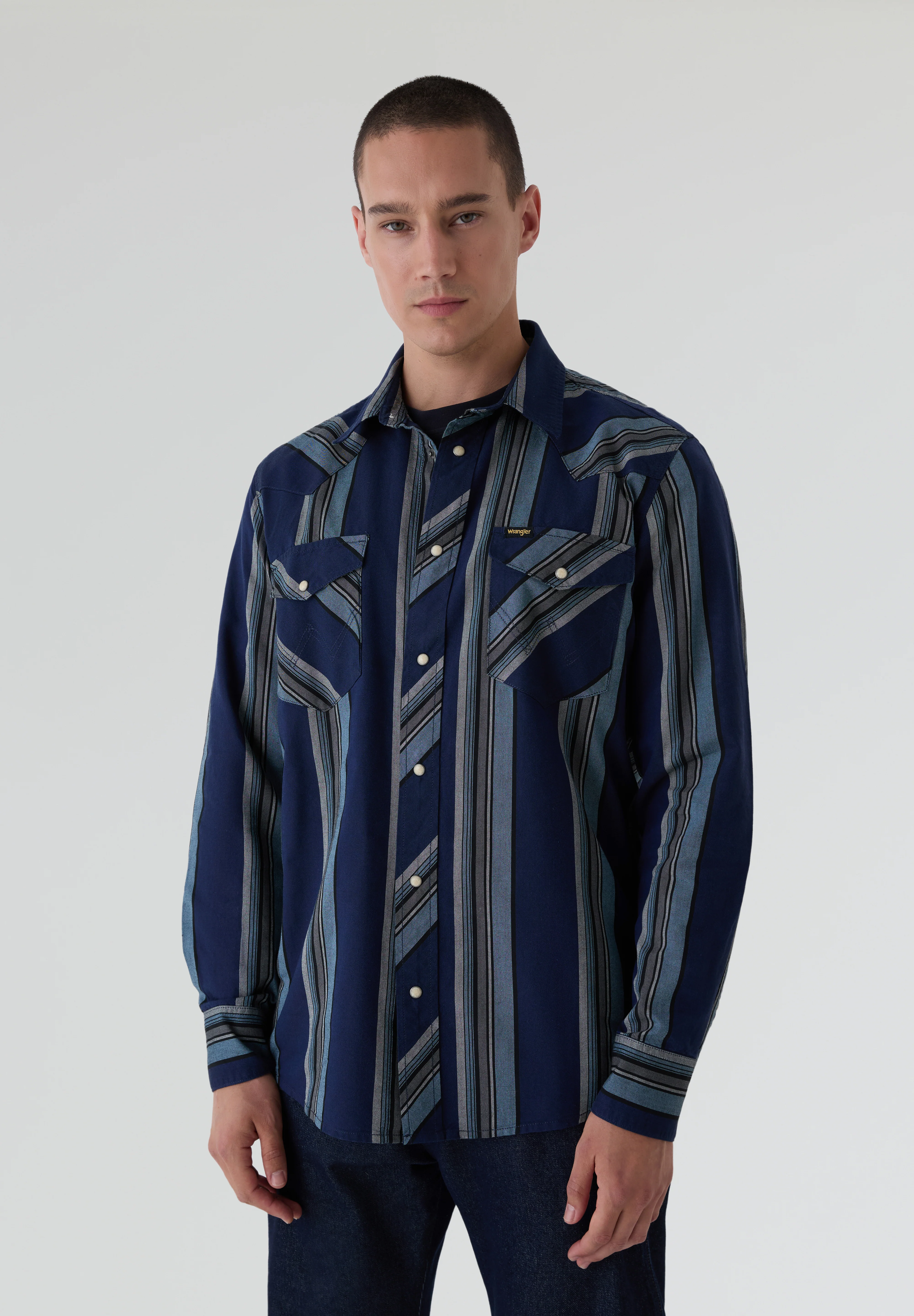 WRANGLER | CAMISA WESTERN INDIGO