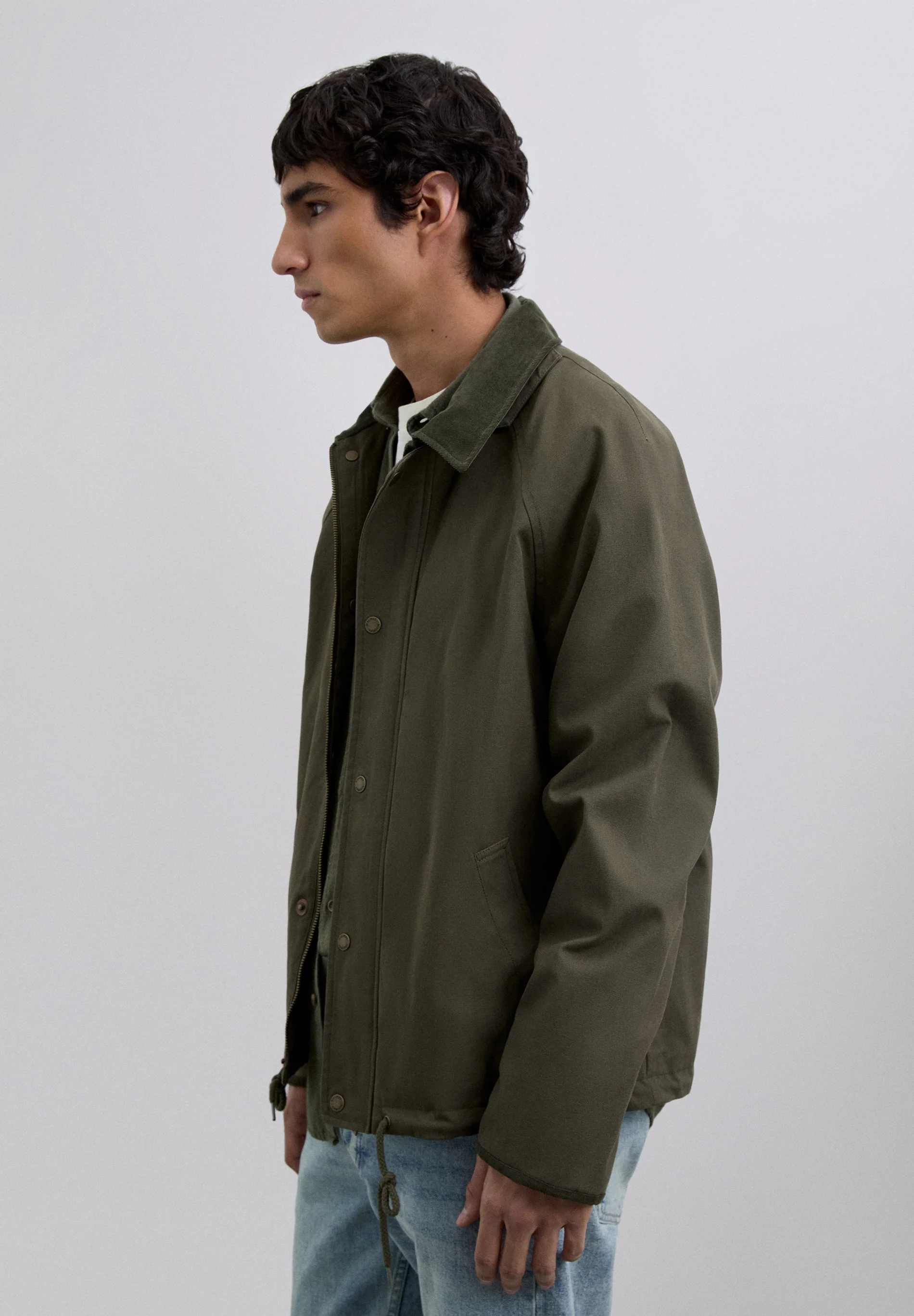 CHAQUETA CAPUCHA ALGODÓN