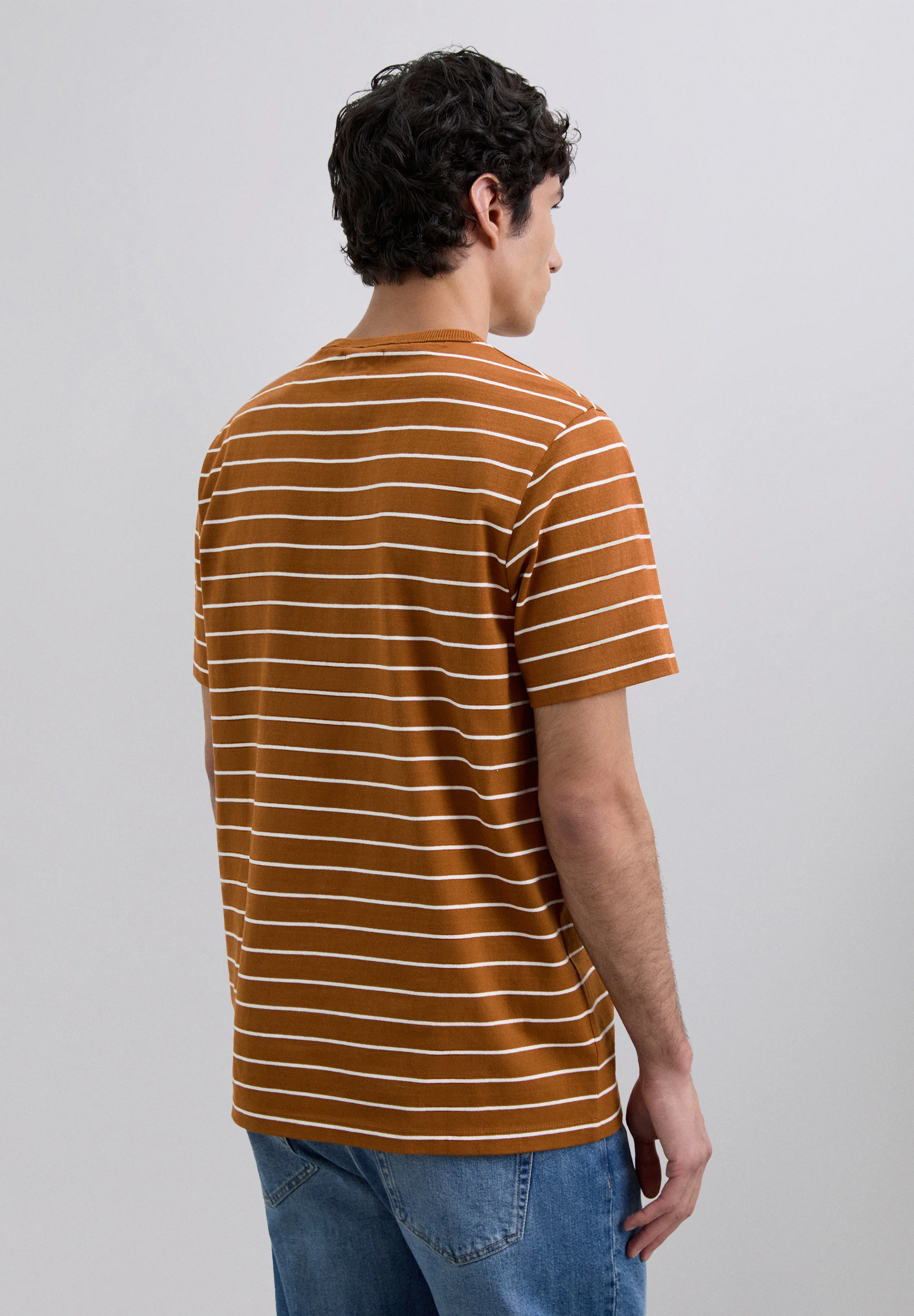 SCSTRIPESEMB TEE