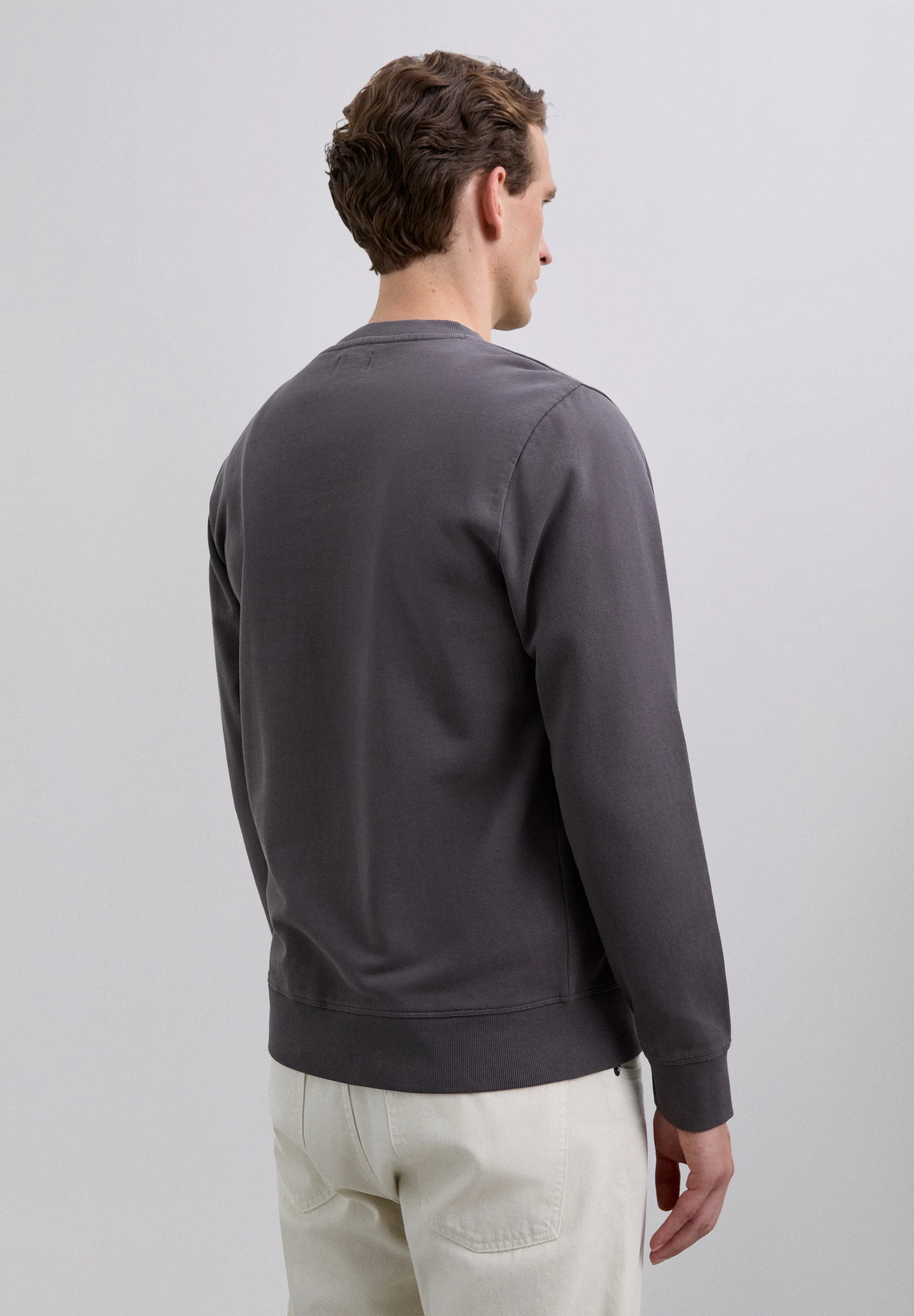SUDADERA BORDADA CONTRASTE ALGODÓN