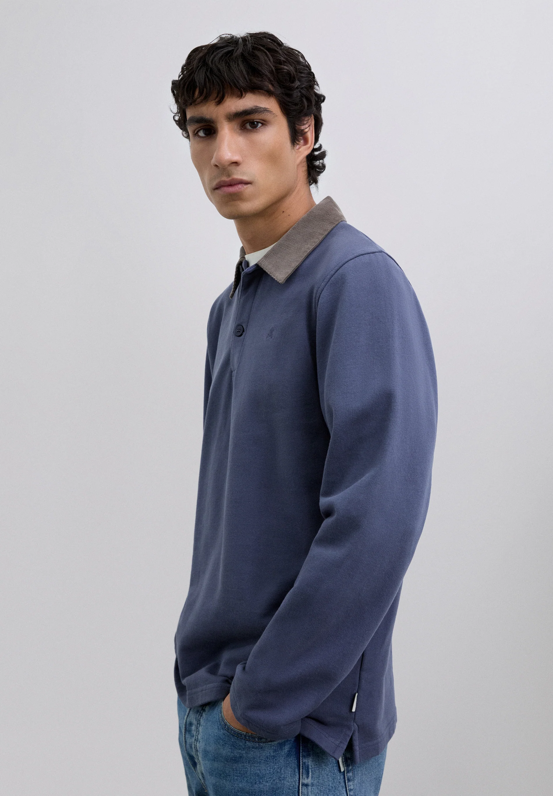 POLO BORDADO CUELLO PANA
